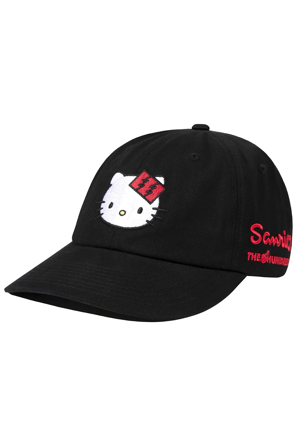 The Hundreds x Sanrio Hello Kitty Dad Hat in Black - Image 2