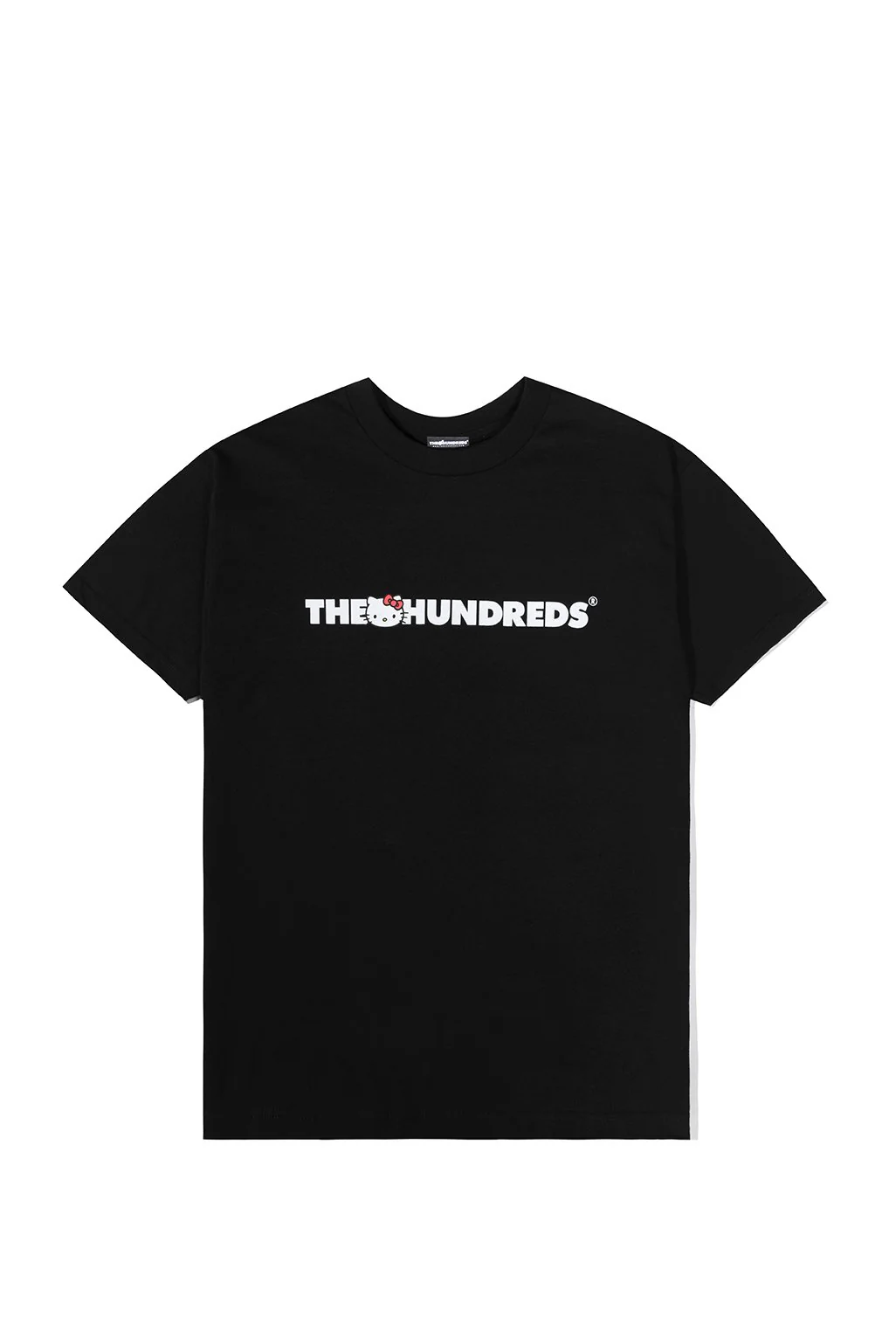 The Hundreds x Sanrio Kitty Bar Logo T-Shirt in Black