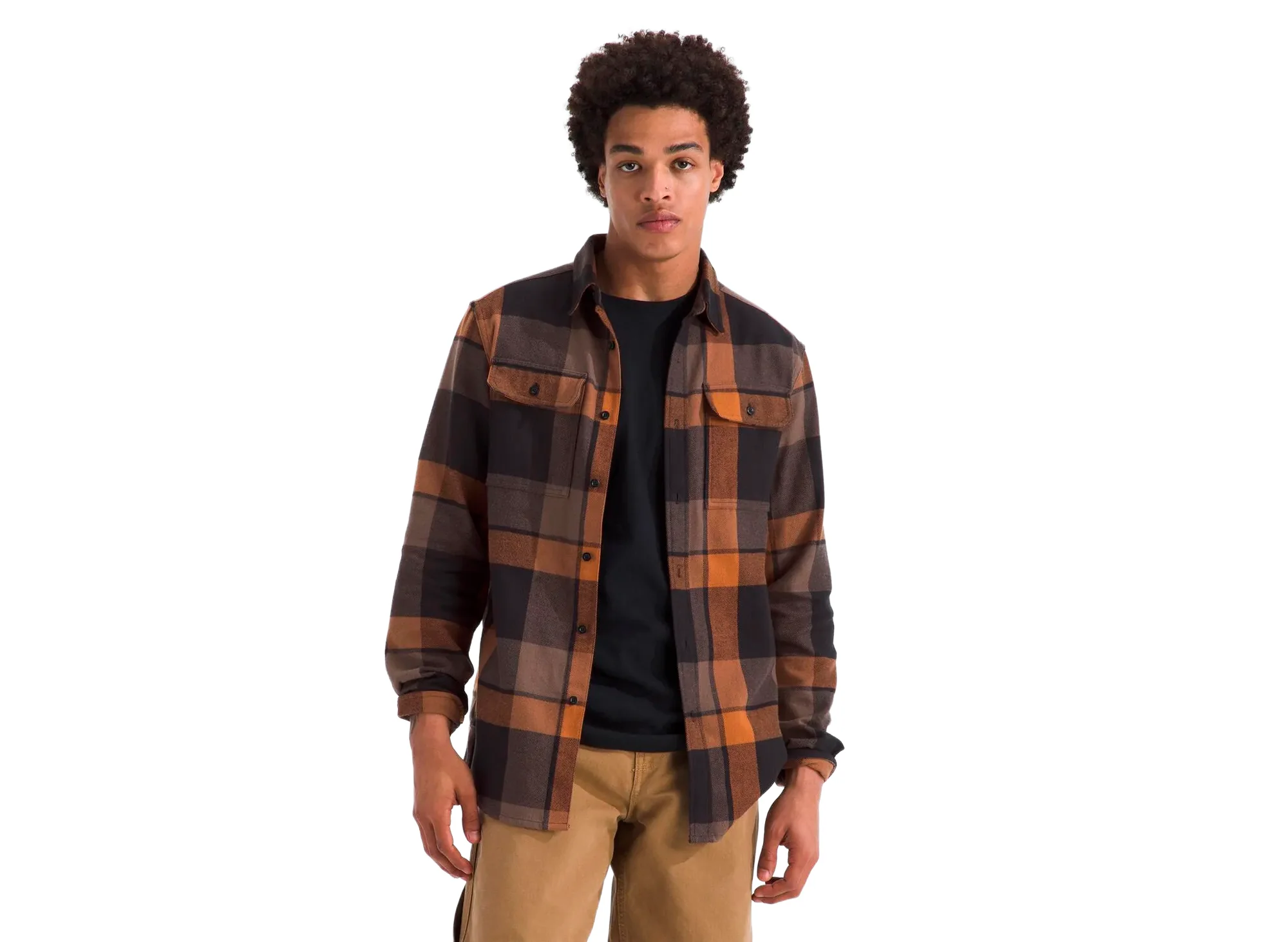 The North Face Arroyo Flannel Shirt in Plaid Burnt Orange - Image 2