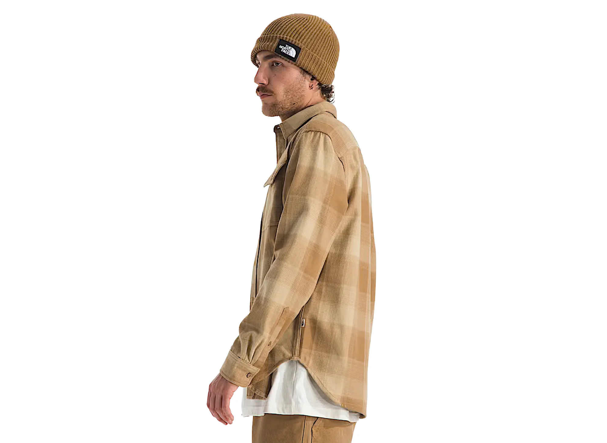 The North Face Arroyo Flannel Shirt in Plaid Utility Brown - Image 3