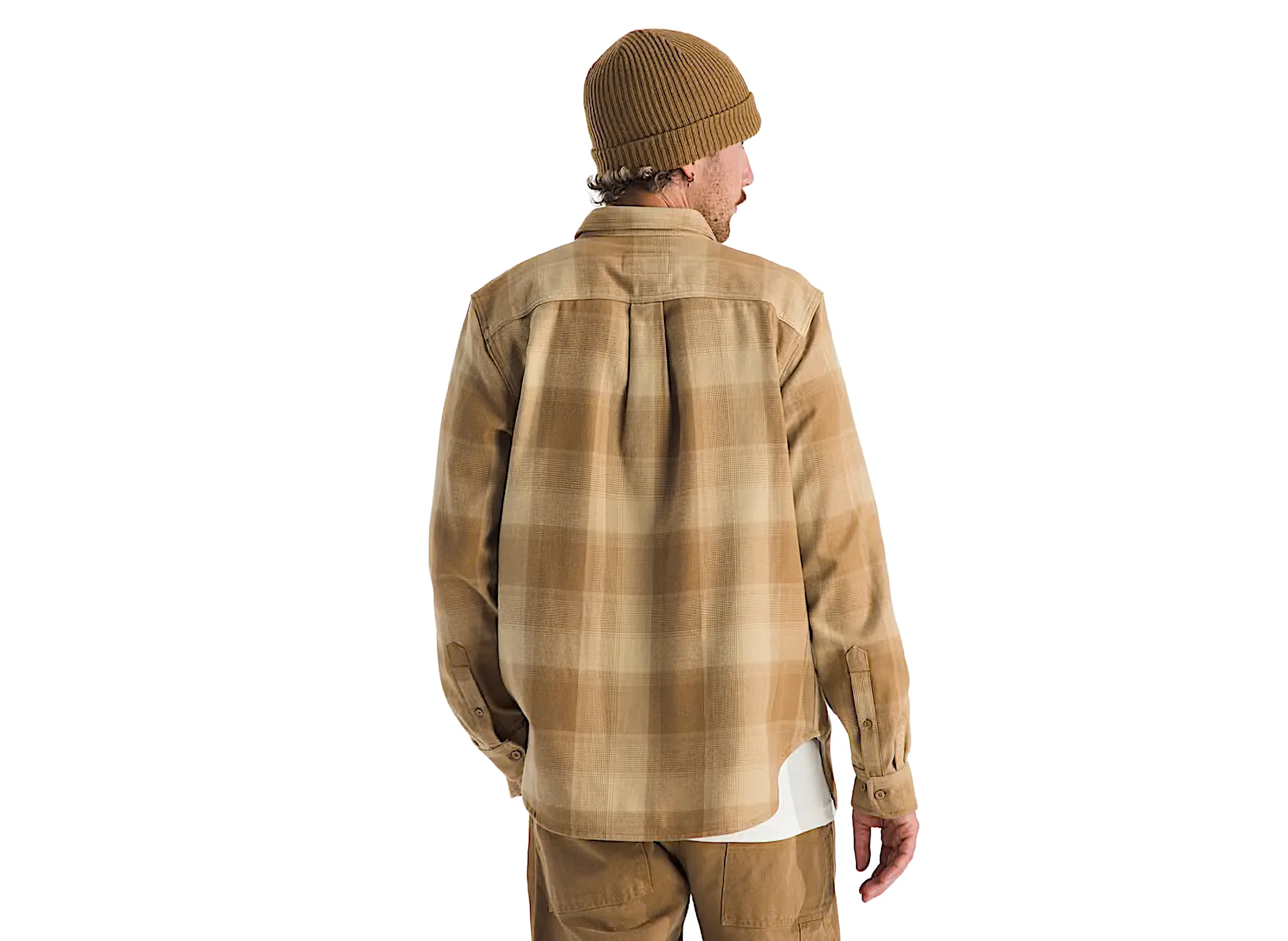 The North Face Arroyo Flannel Shirt in Plaid Utility Brown - Image 4