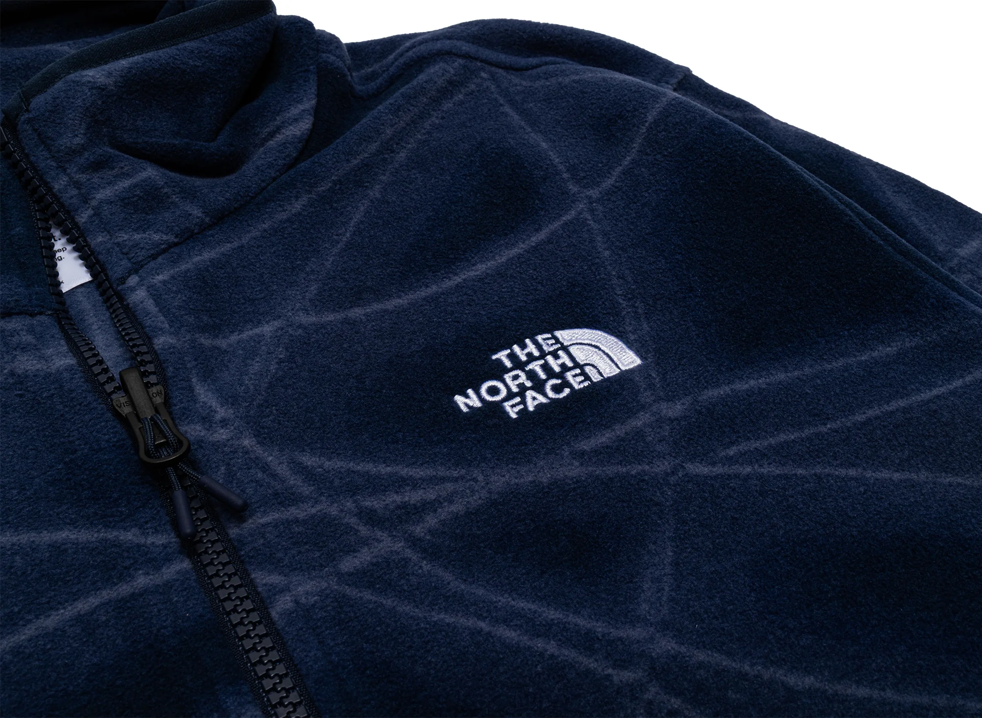 The North Face Glacier Fleece Jacket in Print Summit Navy - Image 2