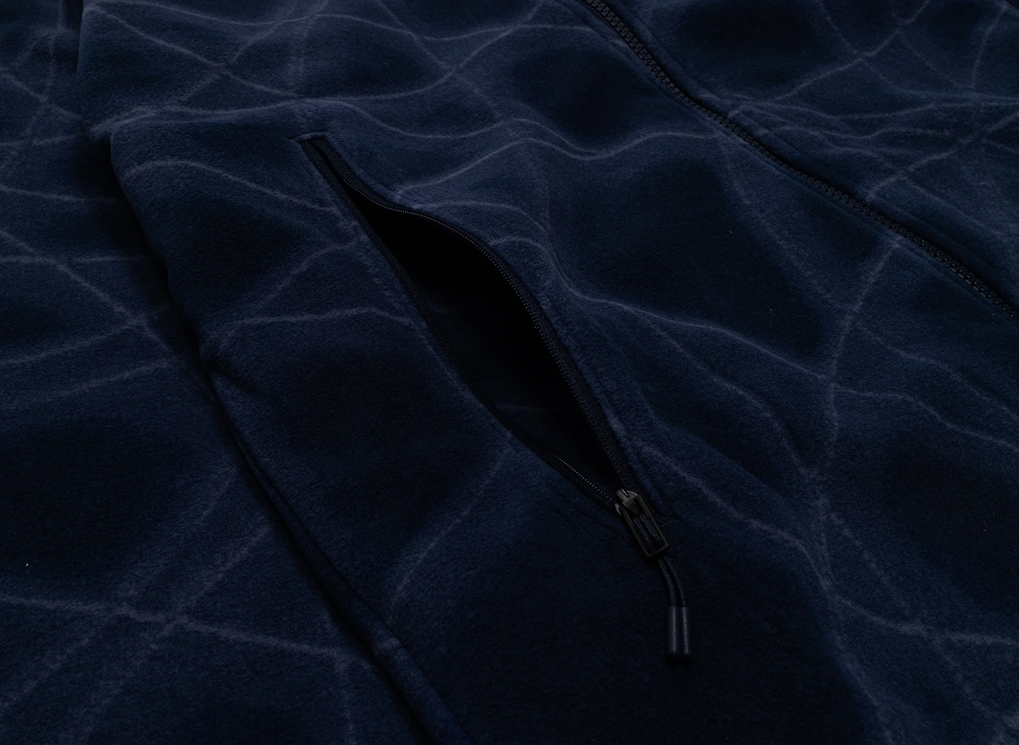 The North Face Glacier Fleece Jacket in Print Summit Navy - Image 3