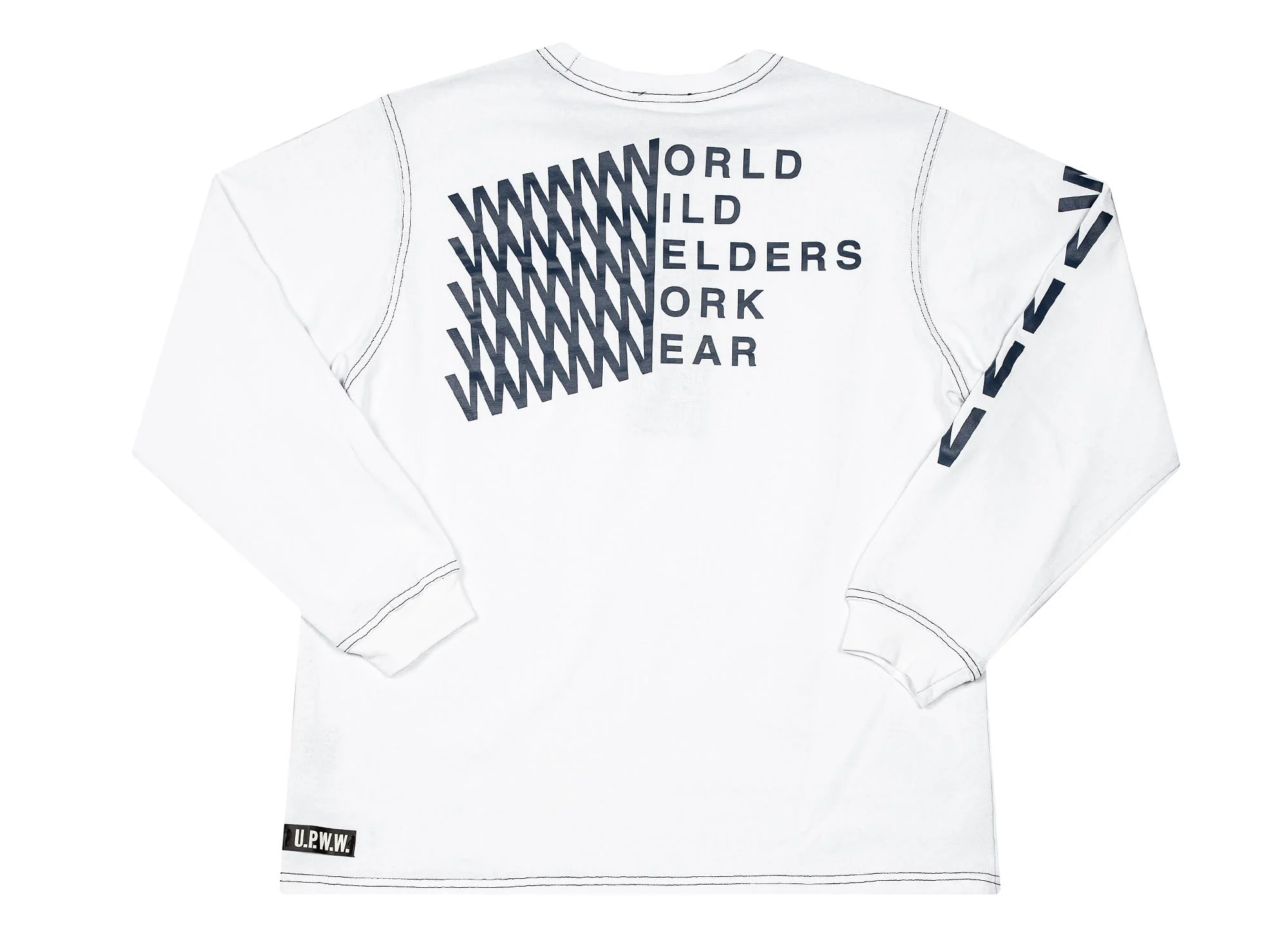 U.P.W.W. Basic Pocket L/S Tee 'White' - Image 2