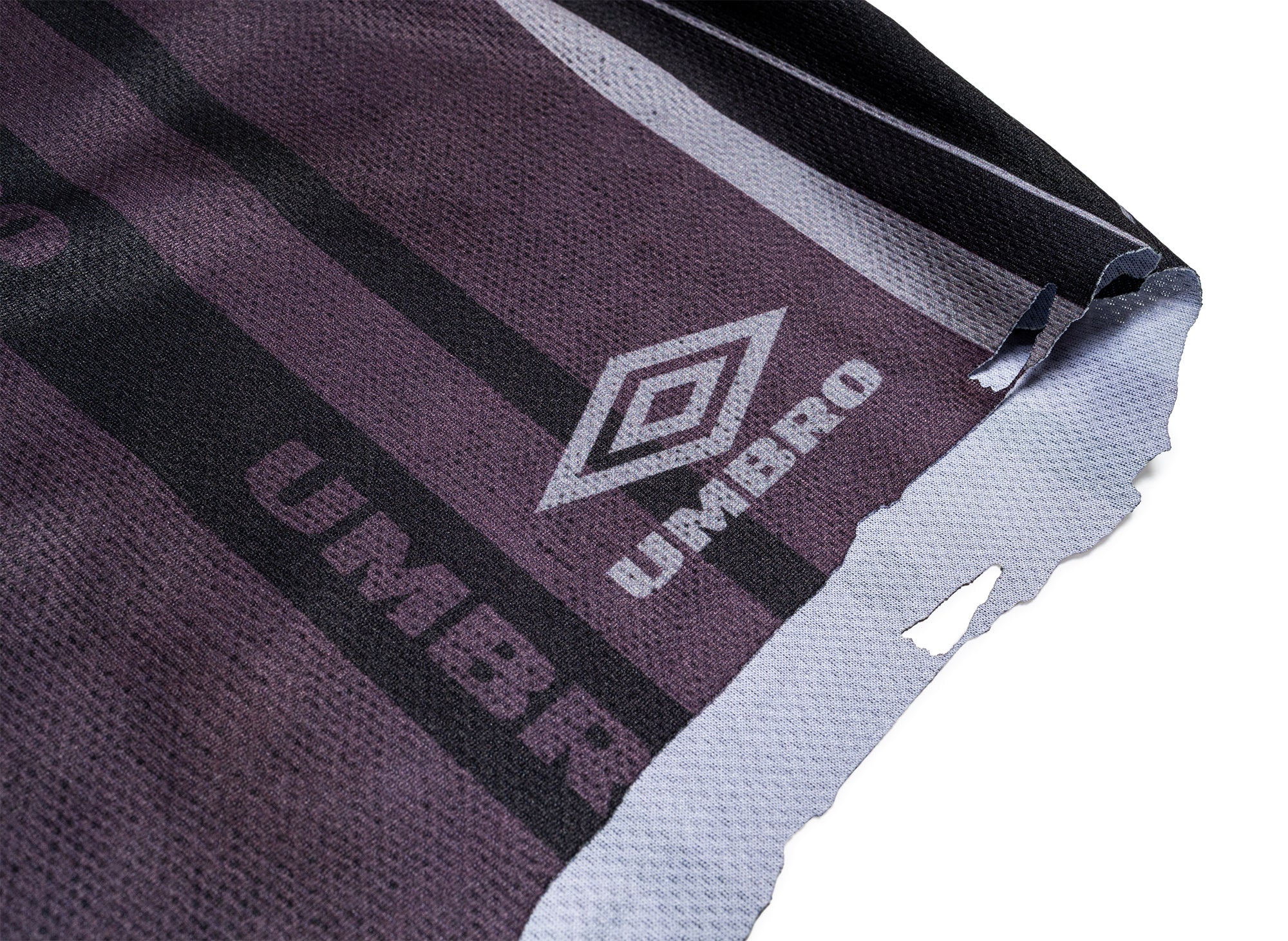 Umbro Distressed Shorts in Purple / Black - Image 2