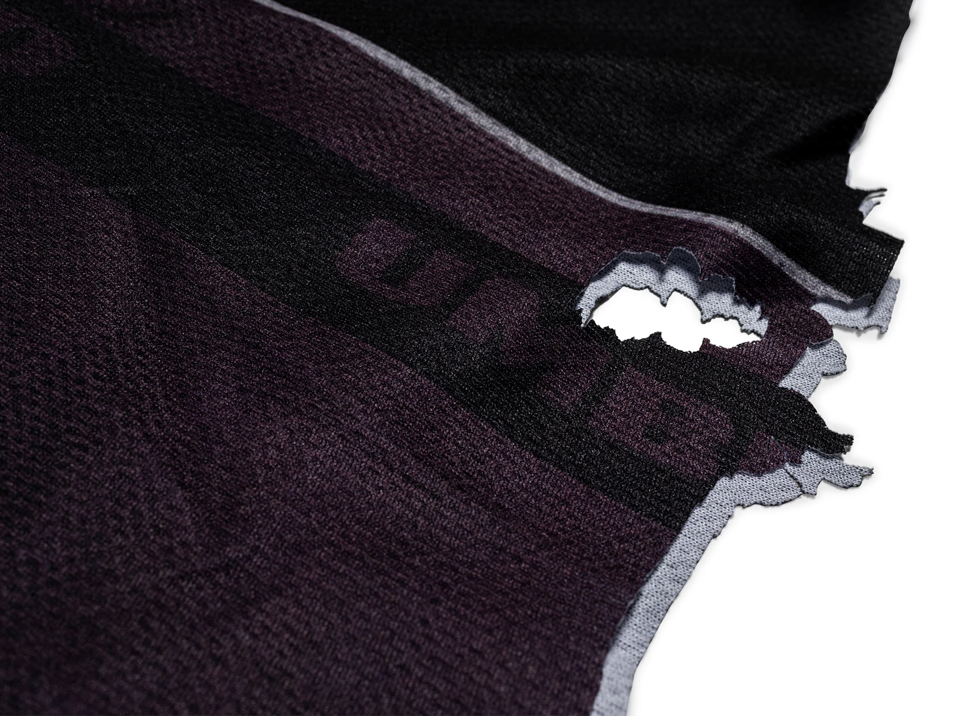 Umbro Distressed Spycam Polo in Purple / Black - Image 3