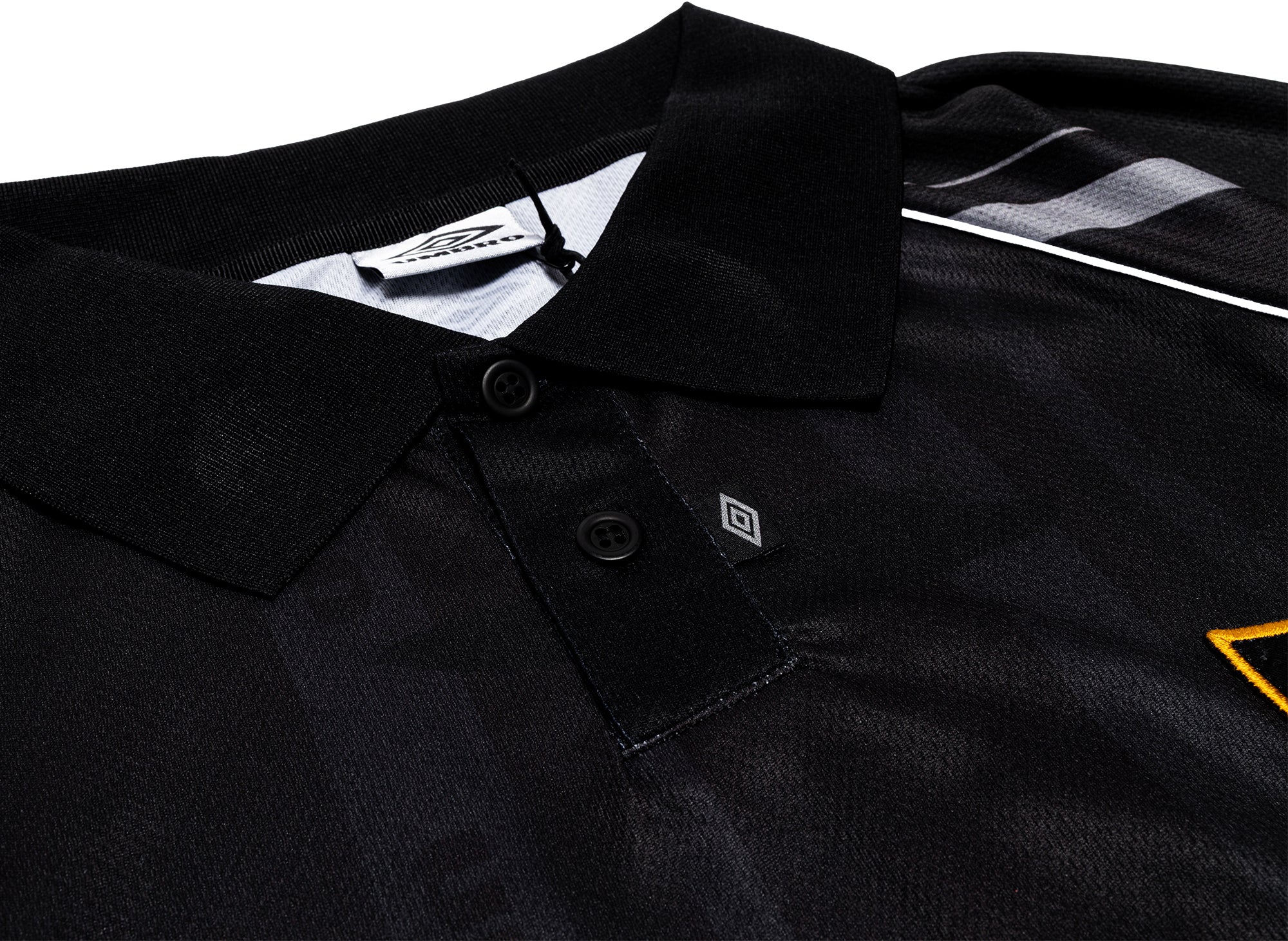 Umbro Distressed Spycam Polo in Purple / Black - Image 4