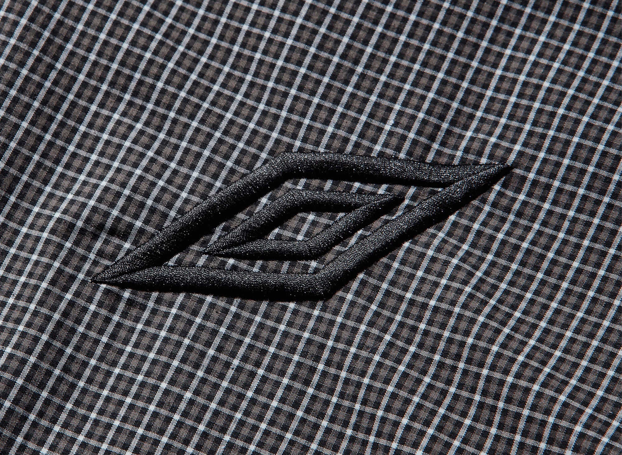Umbro Gingham Masked Shirt in Coffee Brown - Image 3