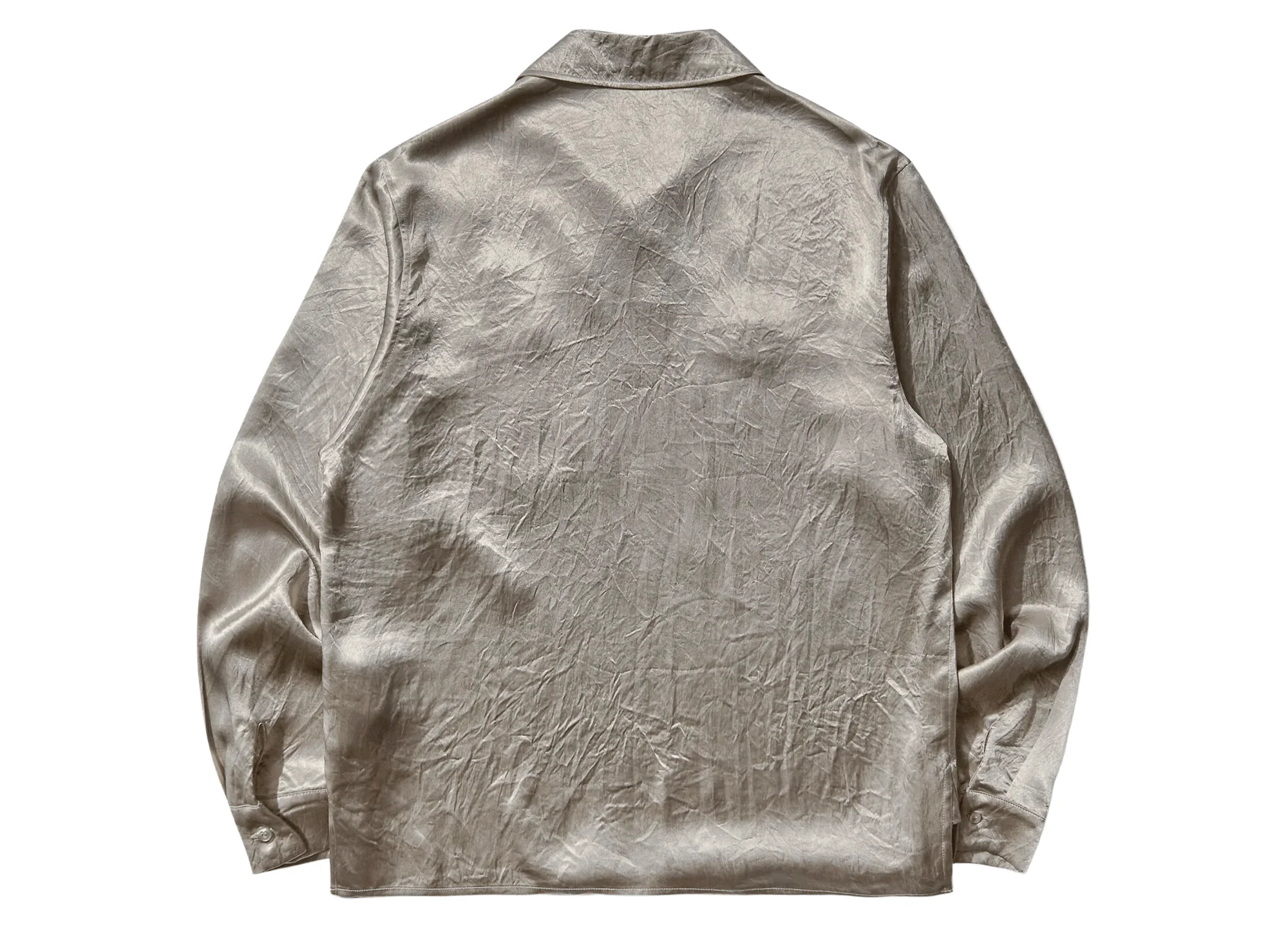 Umbro Satin Enfield Shirt in Silver Pearl - Image 2