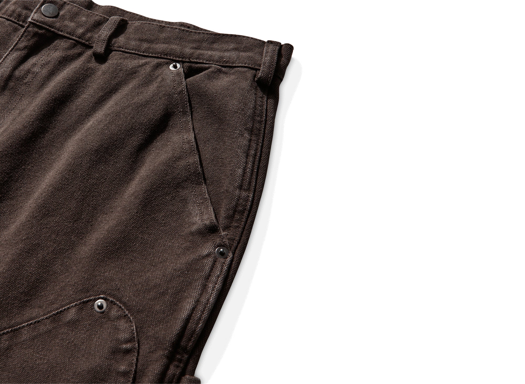 Umbro Shinguard Canvas Pants Black Olive in Brown - Image 3