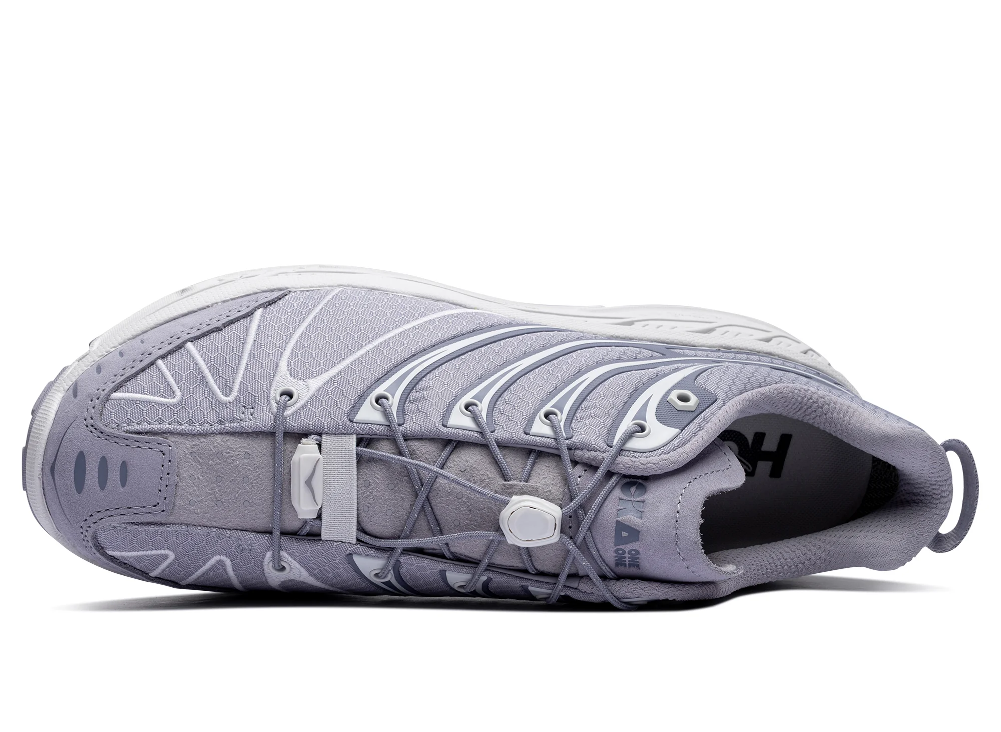 Unisex Hoka Stinson EVO GTX in Foggy Grey / Cosmic Grey - Image 4