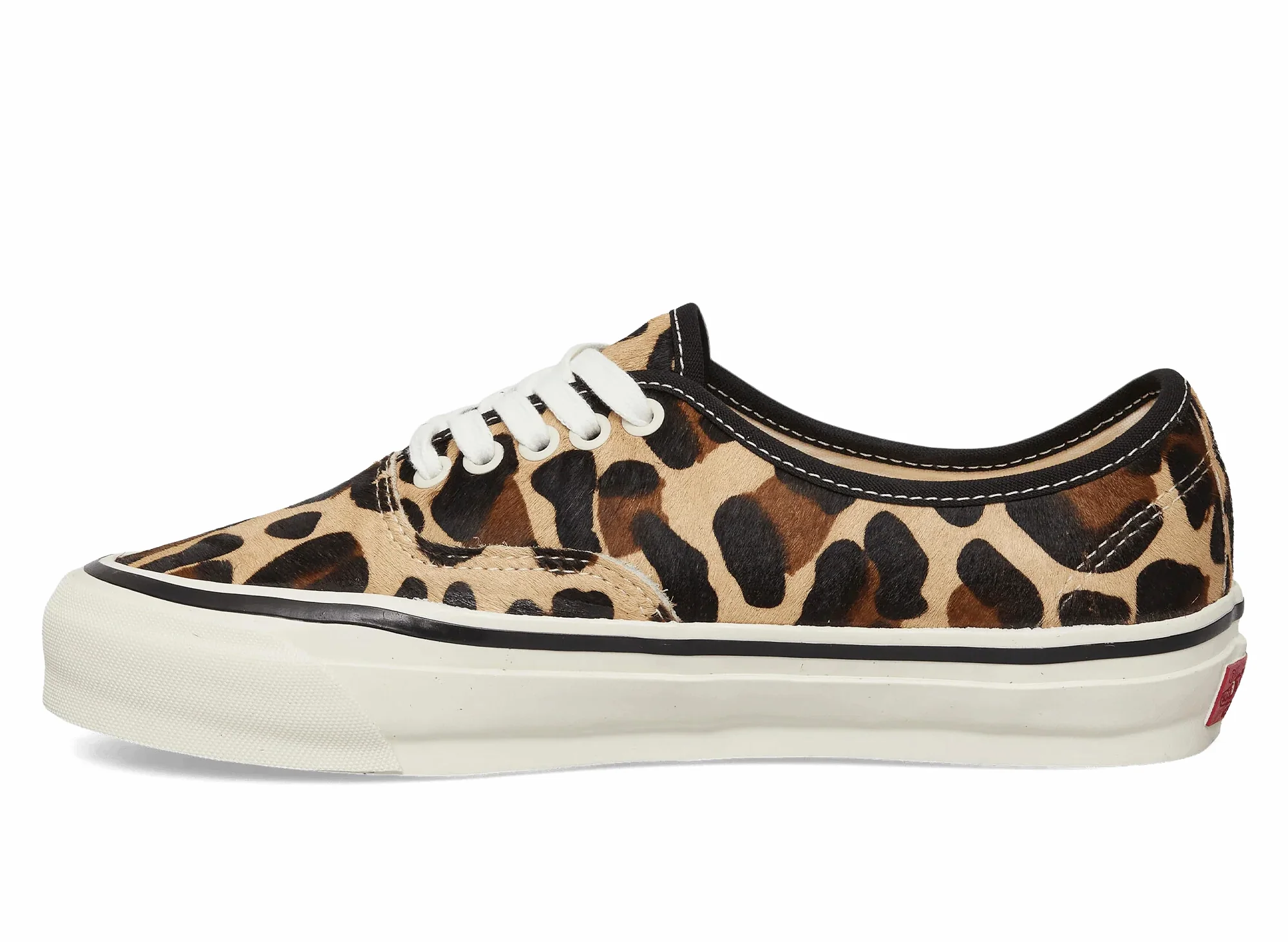 Vans LX Authentic 44 Pony Hair in Marshmallow / Leopard Orange - Image 2