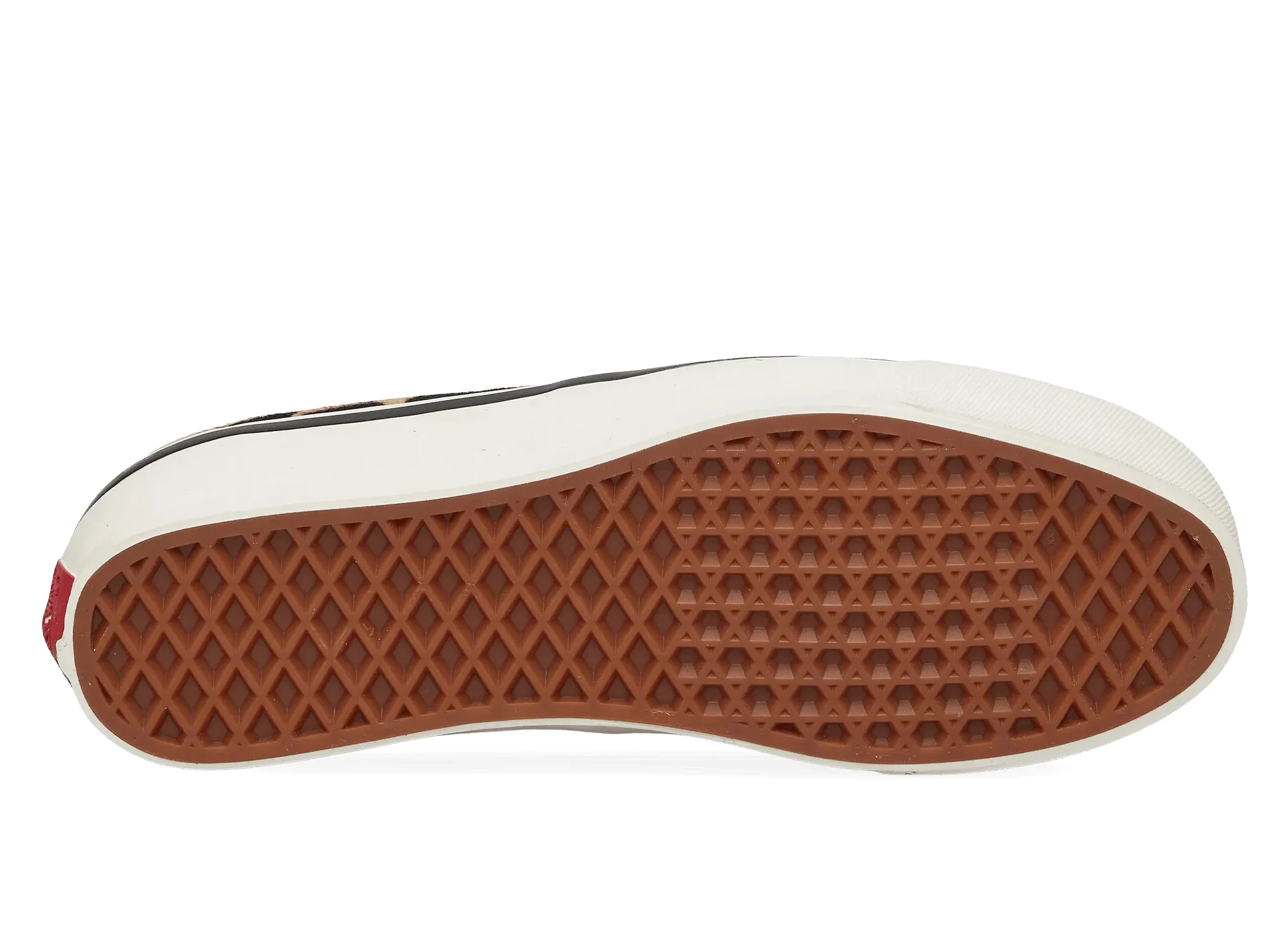 Vans LX Authentic 44 Pony Hair in Marshmallow / Leopard Orange - Image 4