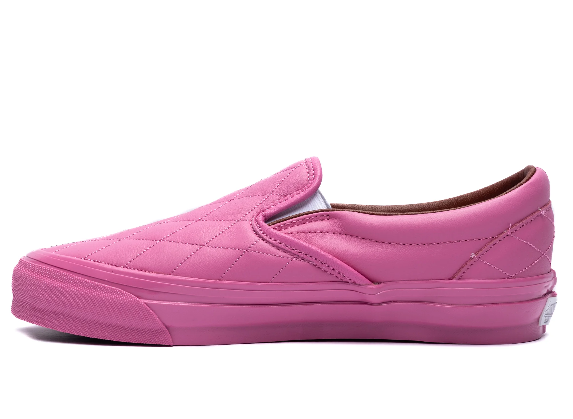Vans LX Classic Slip-On 98 Quilted Leather in Pink - Image 3