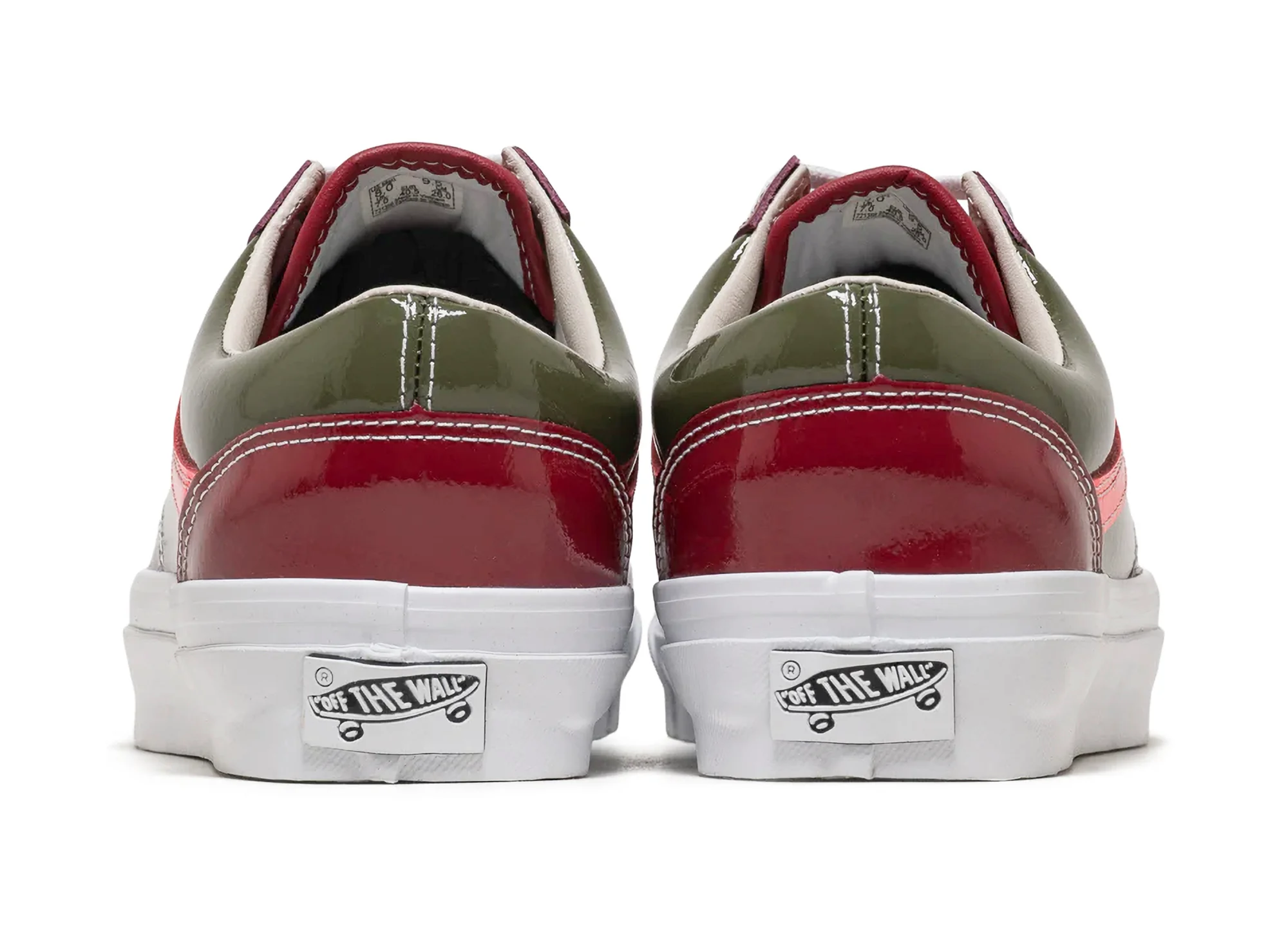Vans LX Old Skool 36 Patent in Bordeaux / Olive - Image 2