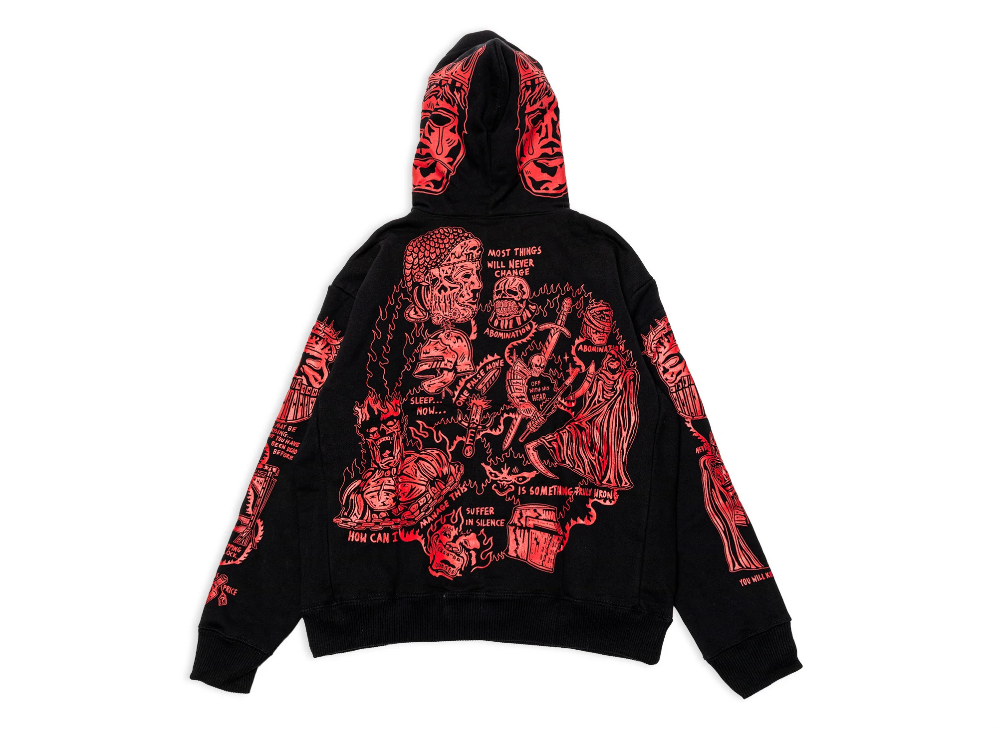 Warren Lotas Sabata Hoodie 2.0 Black / Red - Image 2