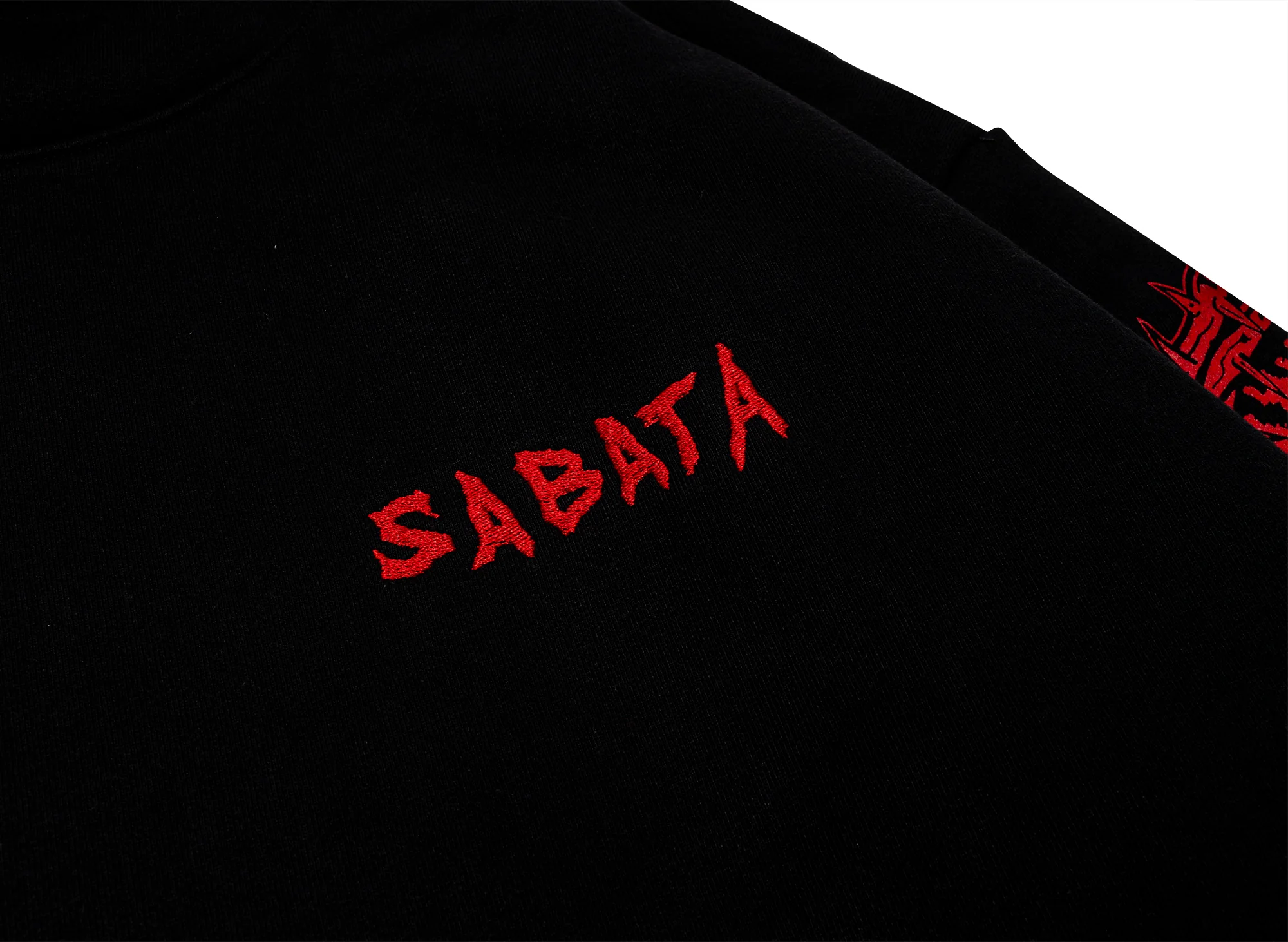Warren Lotas Sabata Hoodie 2.0 Black / Red - Image 3
