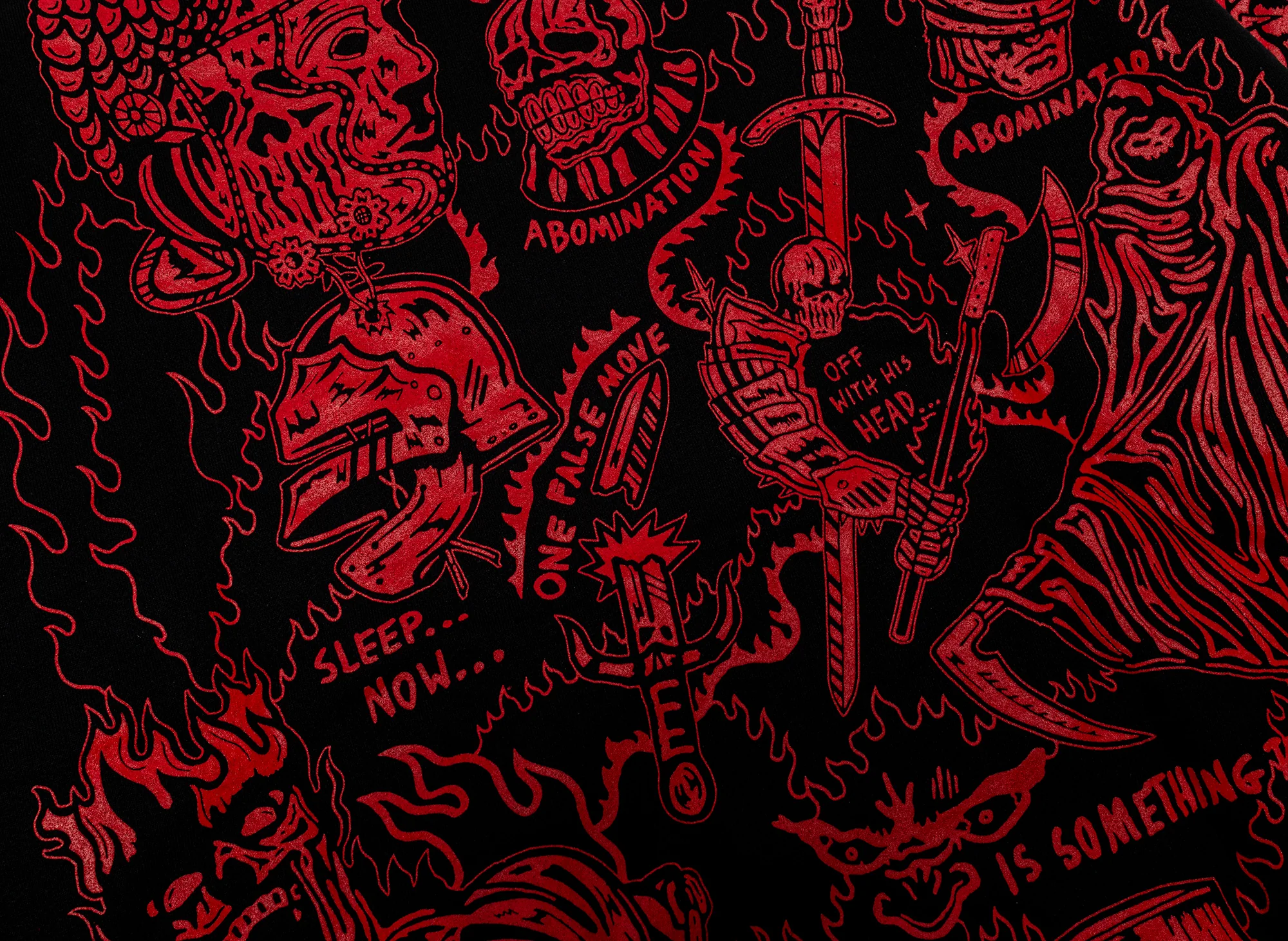 Warren Lotas Sabata Hoodie 2.0 Black / Red - Image 4