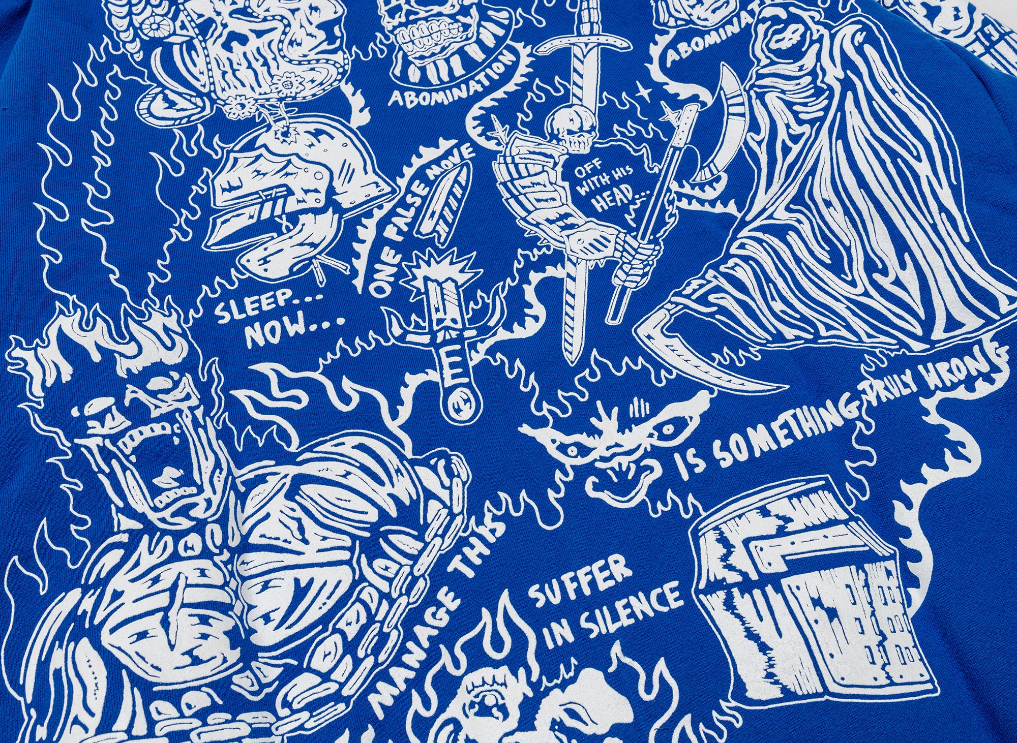 Warren Lotas Sabata Hoodie 2.0 Royal Blue - Image 4