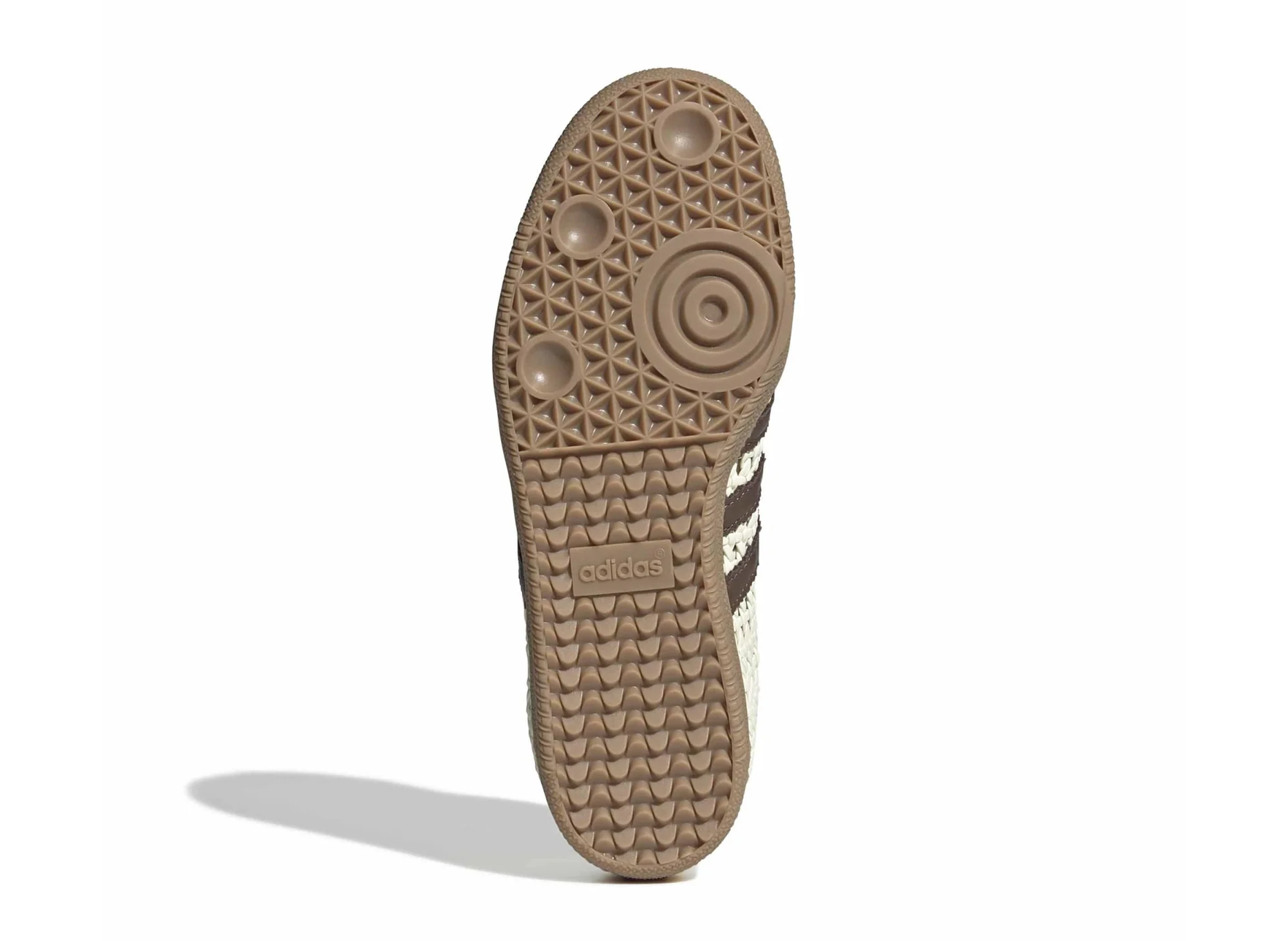 Women's Adidas Samba OG 'Basketweave' in Cream White / Earth Strata - Image 5