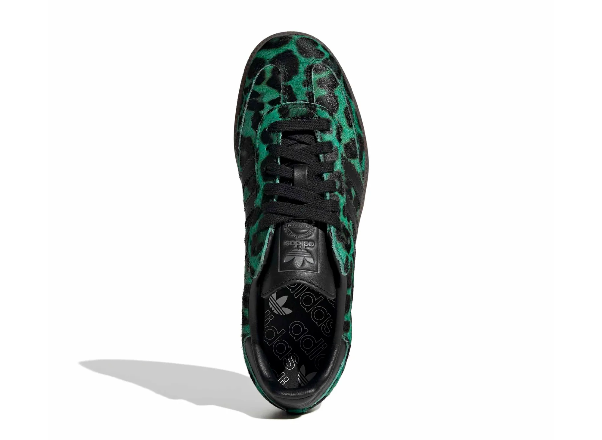 Women's Adidas Samba OG in Semi Scream Green / Core Black - Image 4