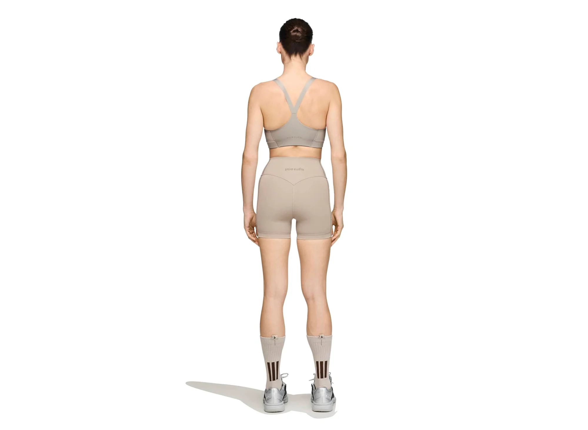 Women's Adidas x Entire Studios OPT 4IN Shorts in Putty Beige - Image 3