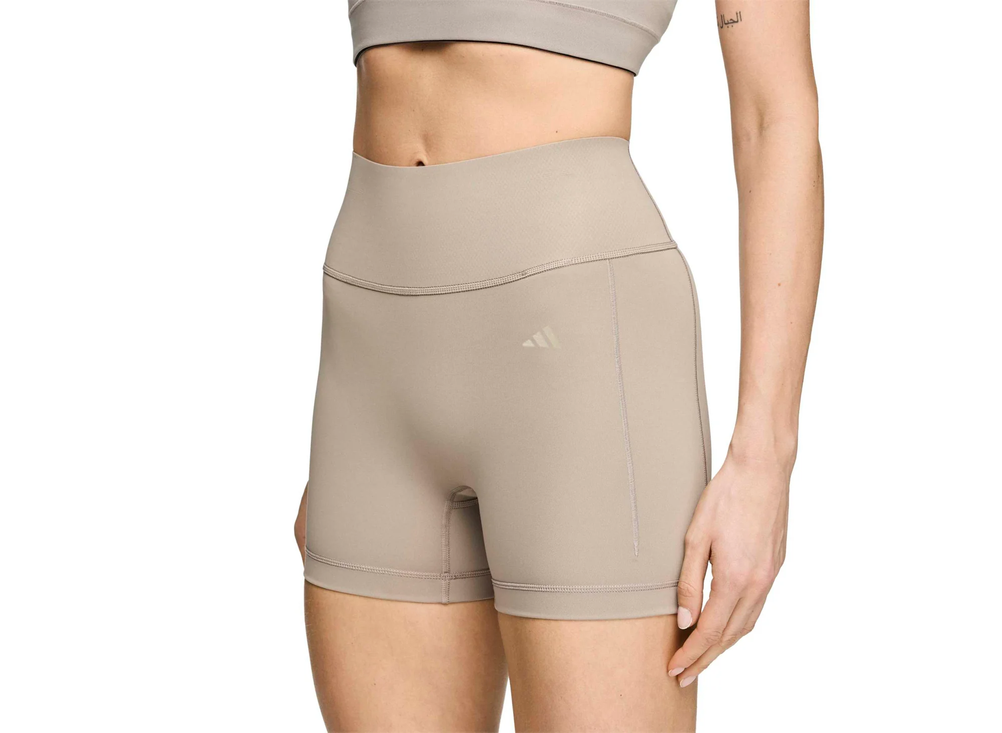 Women's Adidas x Entire Studios OPT 4IN Shorts in Putty Beige - Image 5