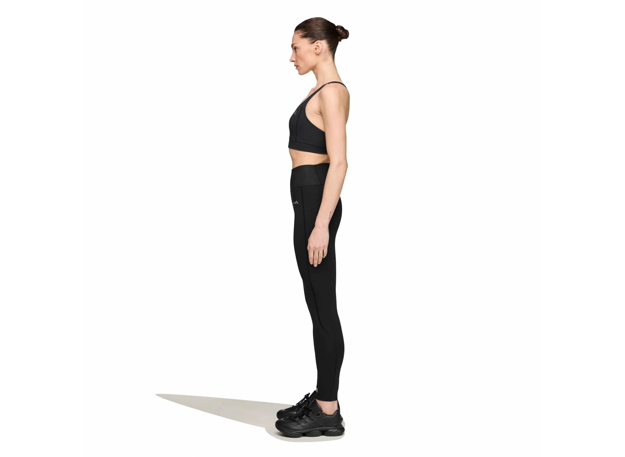 Women's Adidas x Entire Studios Optime Training 7/8 Leggings in Black - Image 2