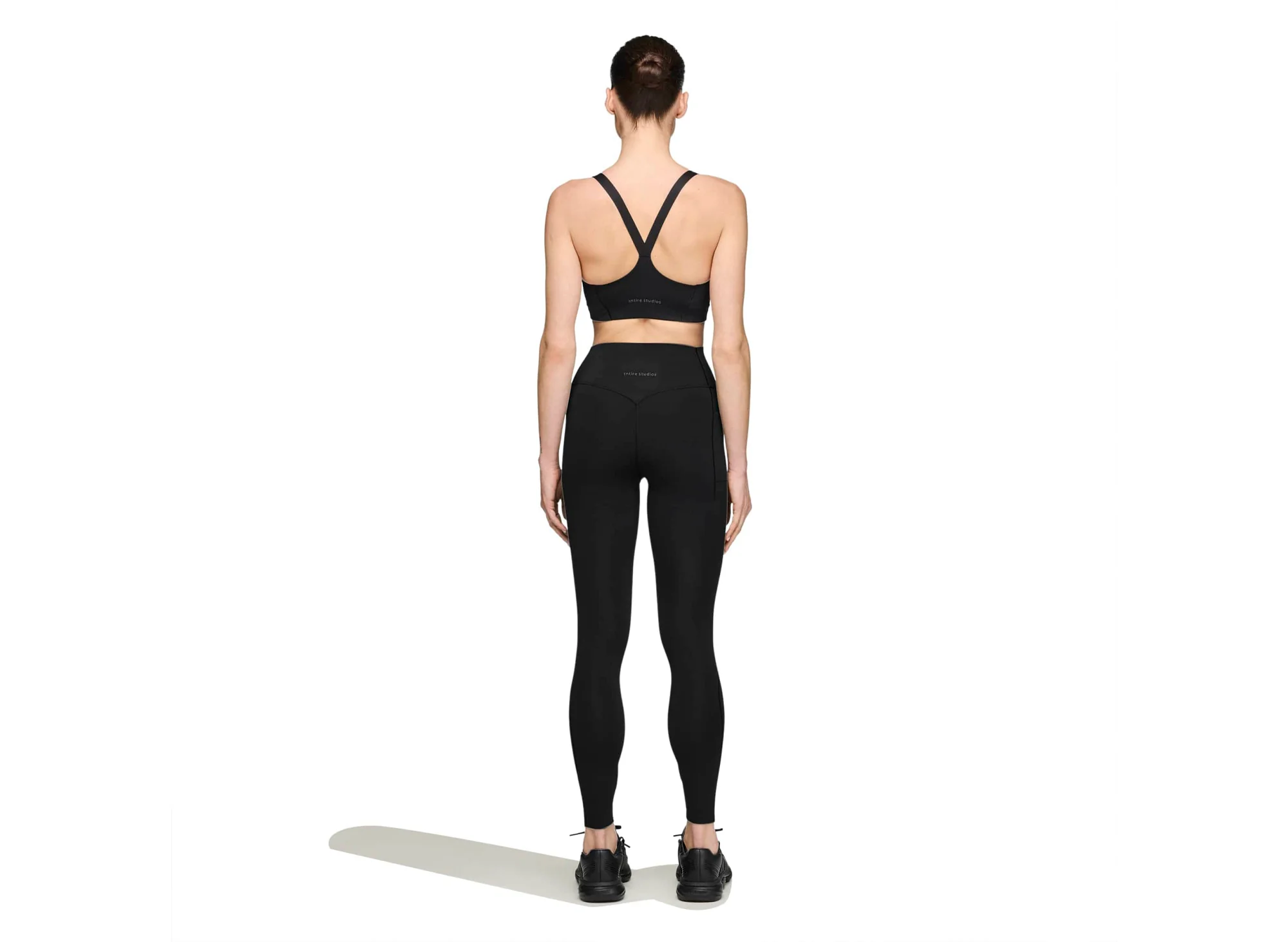 Women's Adidas x Entire Studios Optime Training 7/8 Leggings in Black - Image 3