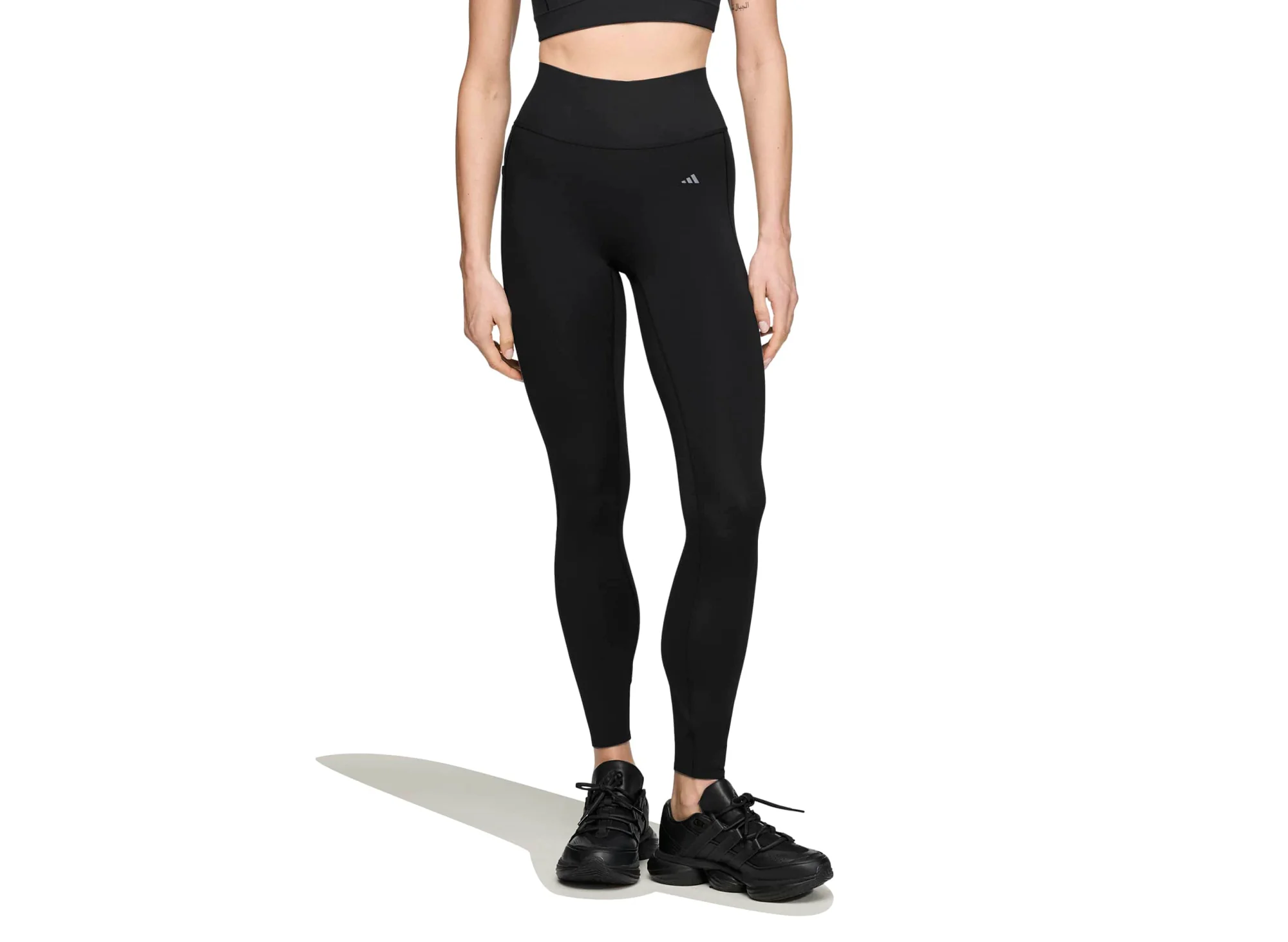 Women's Adidas x Entire Studios Optime Training 7/8 Leggings in Black - Image 4