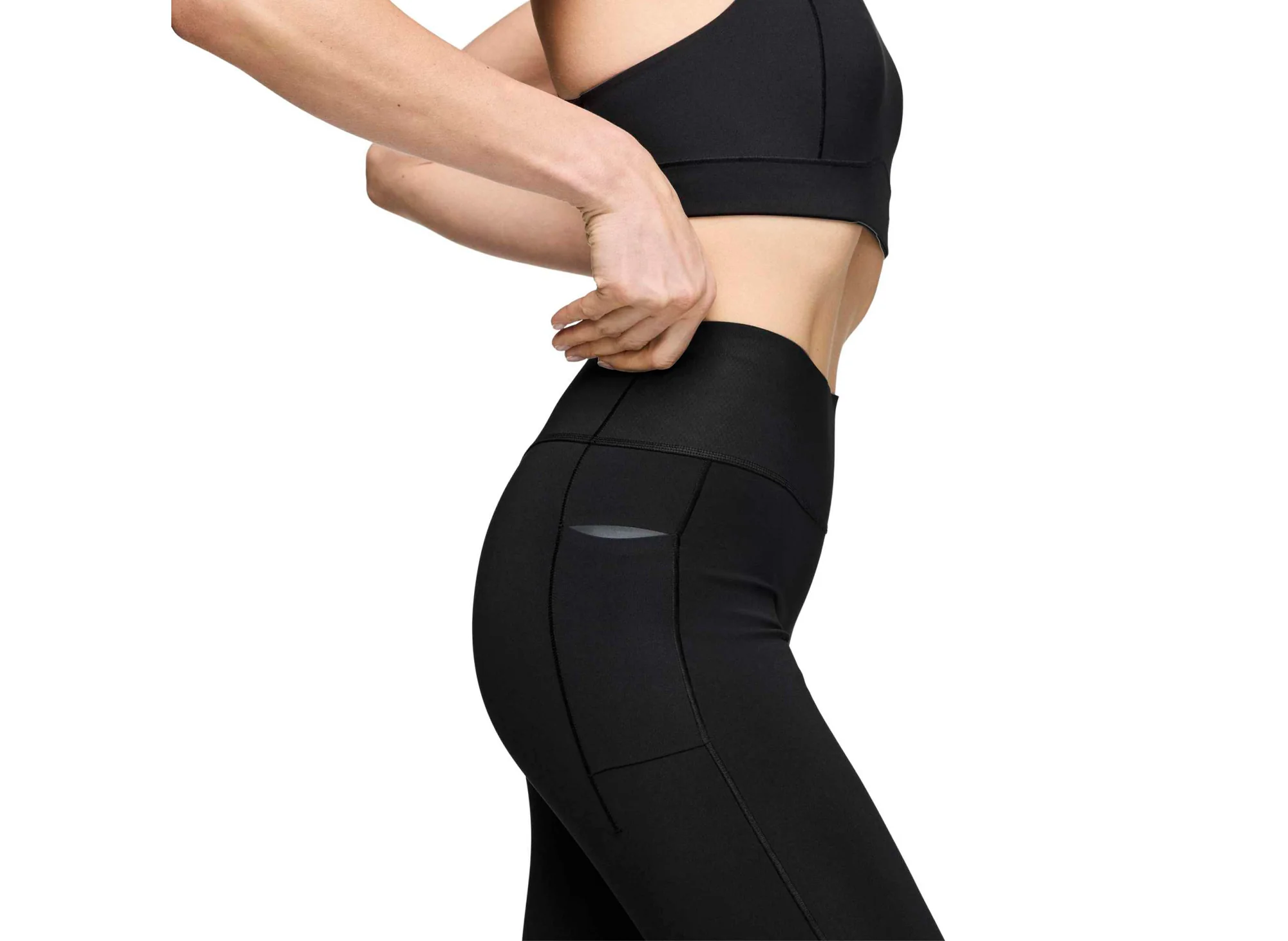 Women's Adidas x Entire Studios Optime Training 7/8 Leggings in Black - Image 5