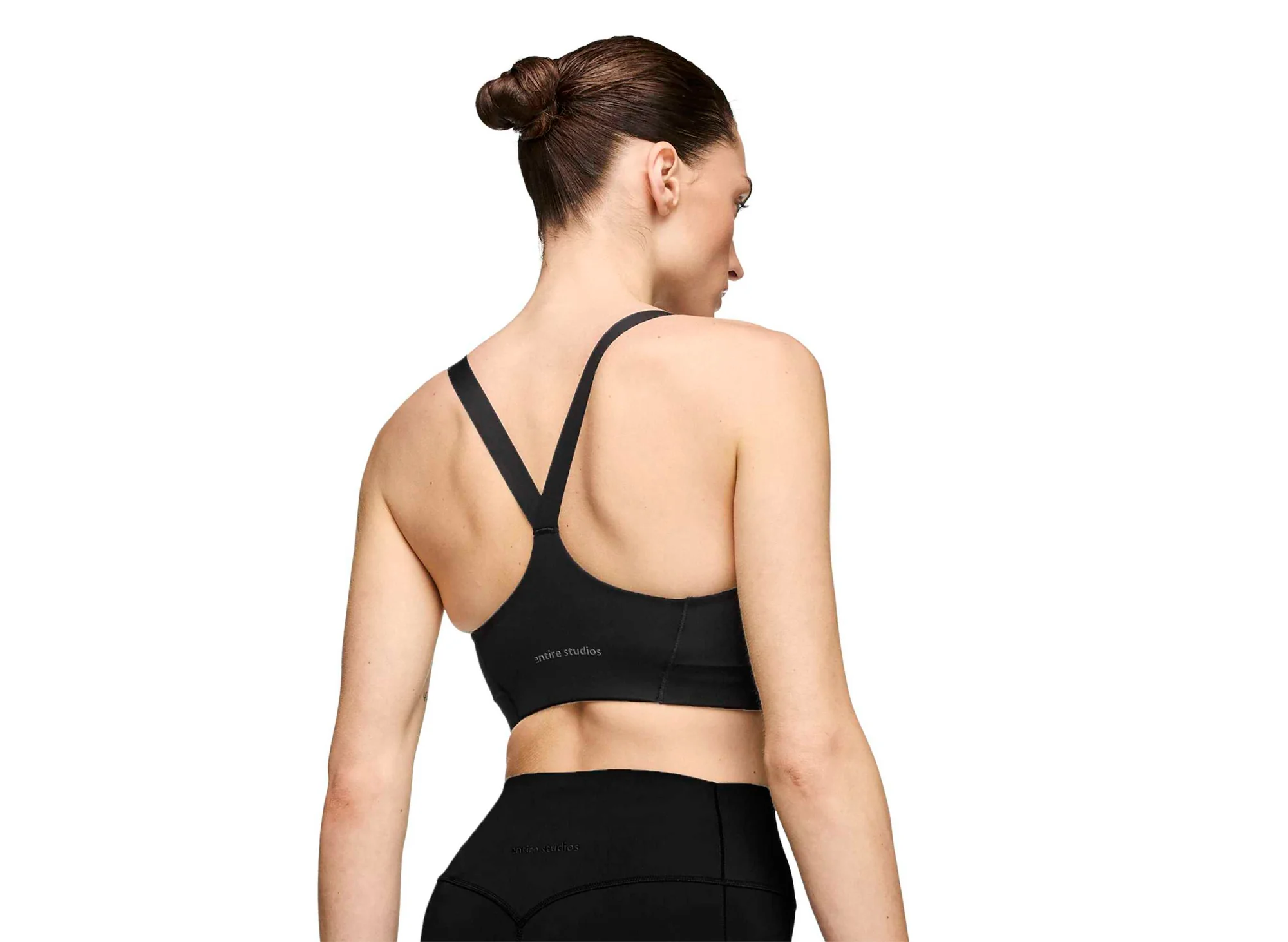 Women's Adidas x Entire Studios Optime Training Bra in Black - Image 5