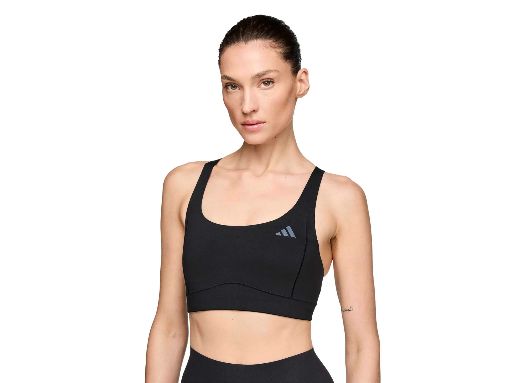 Women's Adidas x Entire Studios Optime Training Bra in Black - Image 6