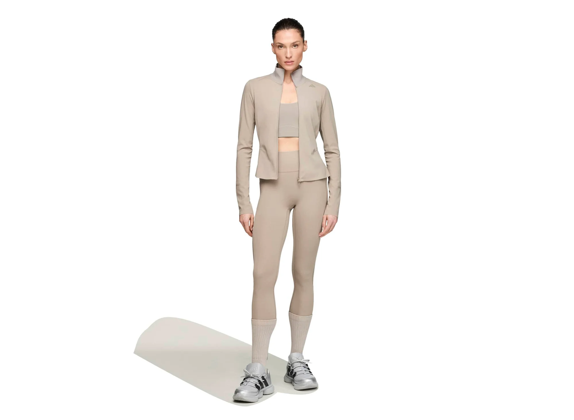 Women's Adidas x Entire Studios Training Jacket in Putty Beige