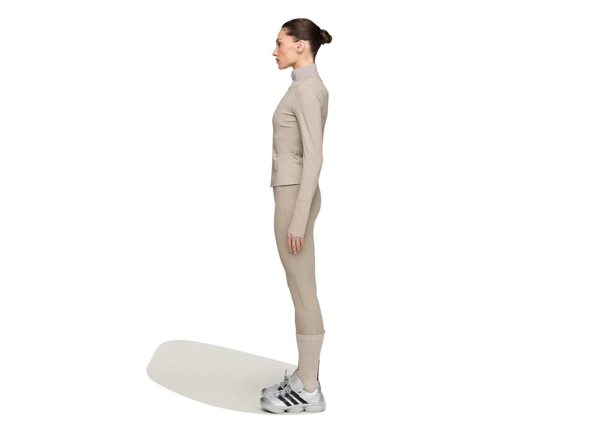 Women's Adidas x Entire Studios Training Jacket in Putty Beige - Image 2