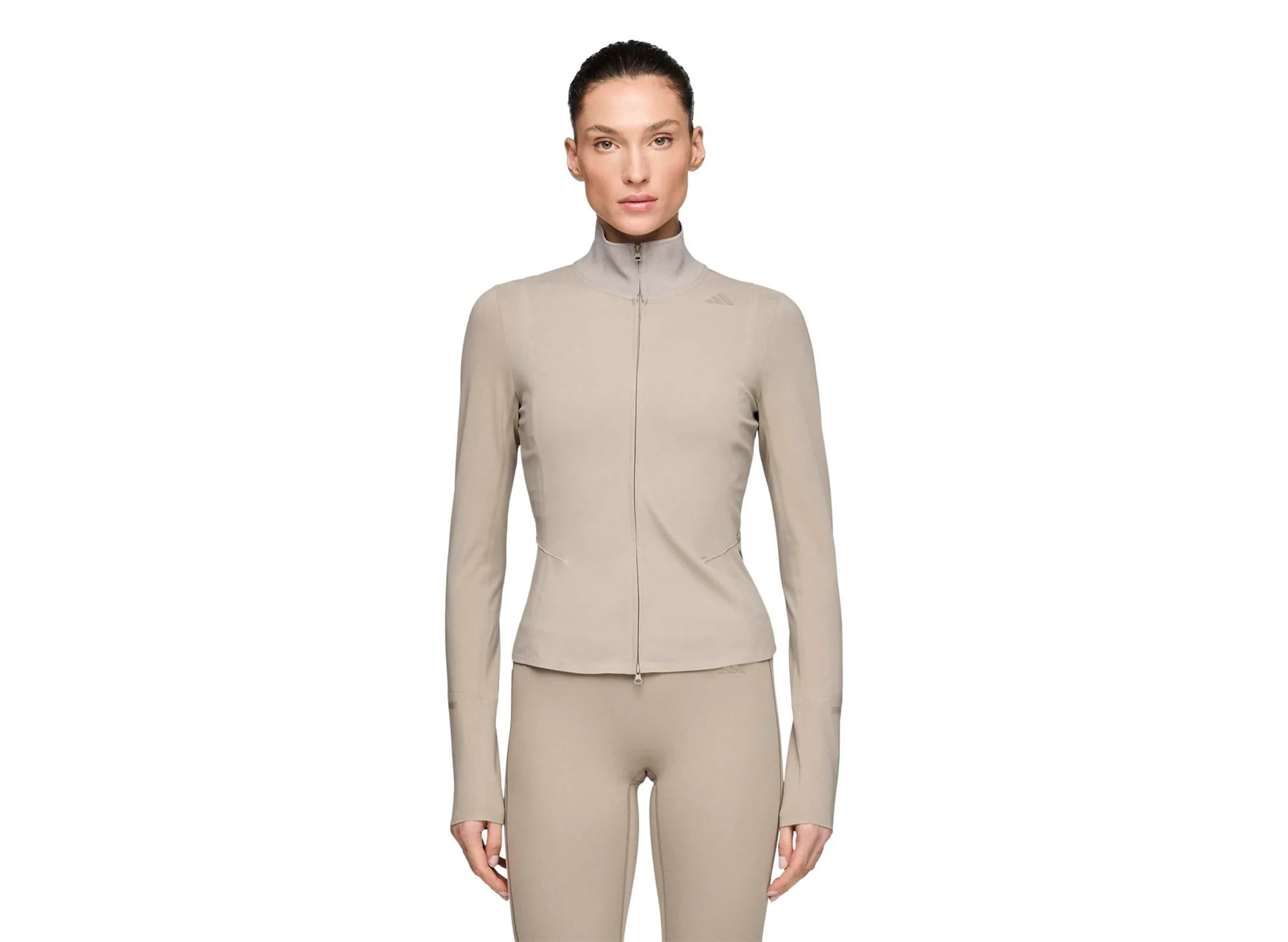 Women's Adidas x Entire Studios Training Jacket in Putty Beige - Image 4
