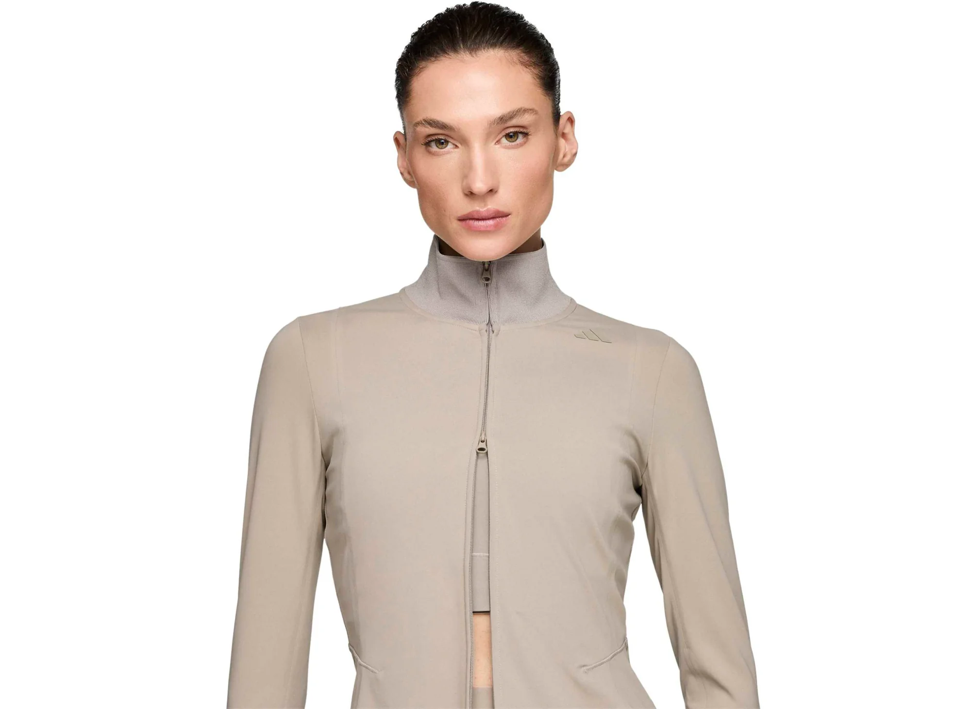 Women's Adidas x Entire Studios Training Jacket in Putty Beige - Image 5