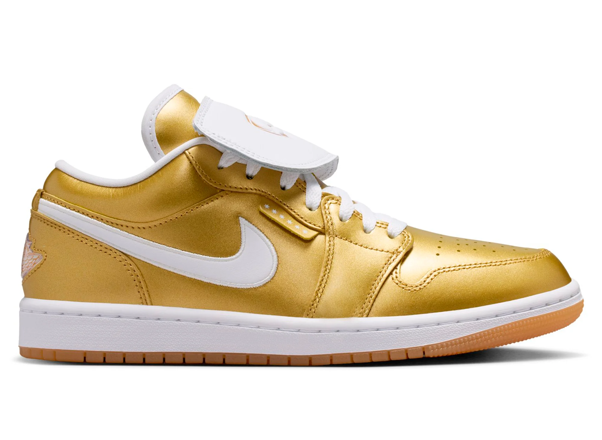 Women's Air Jordan 1 Low in Gold