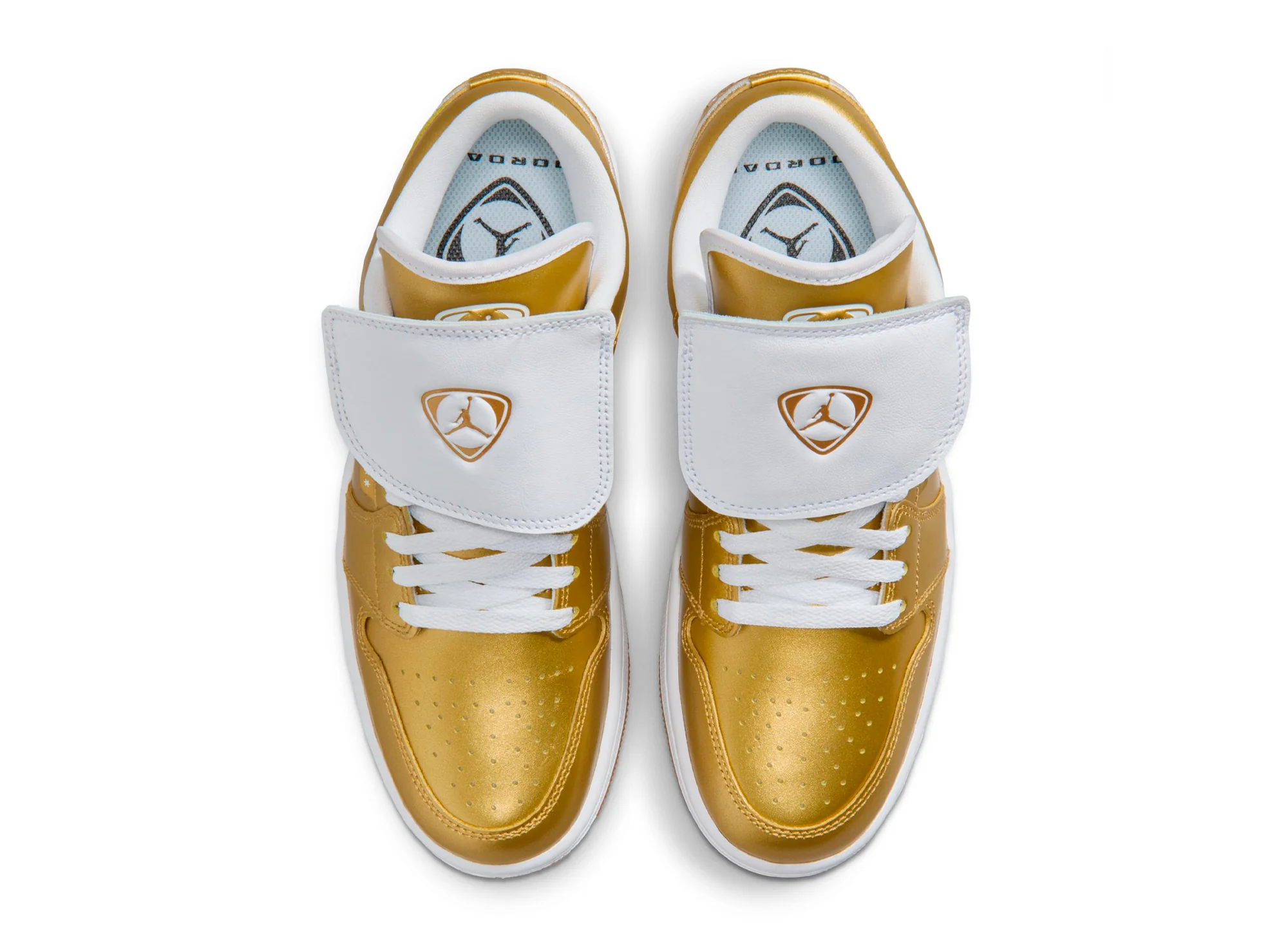 Women's Air Jordan 1 Low in Gold - Image 4