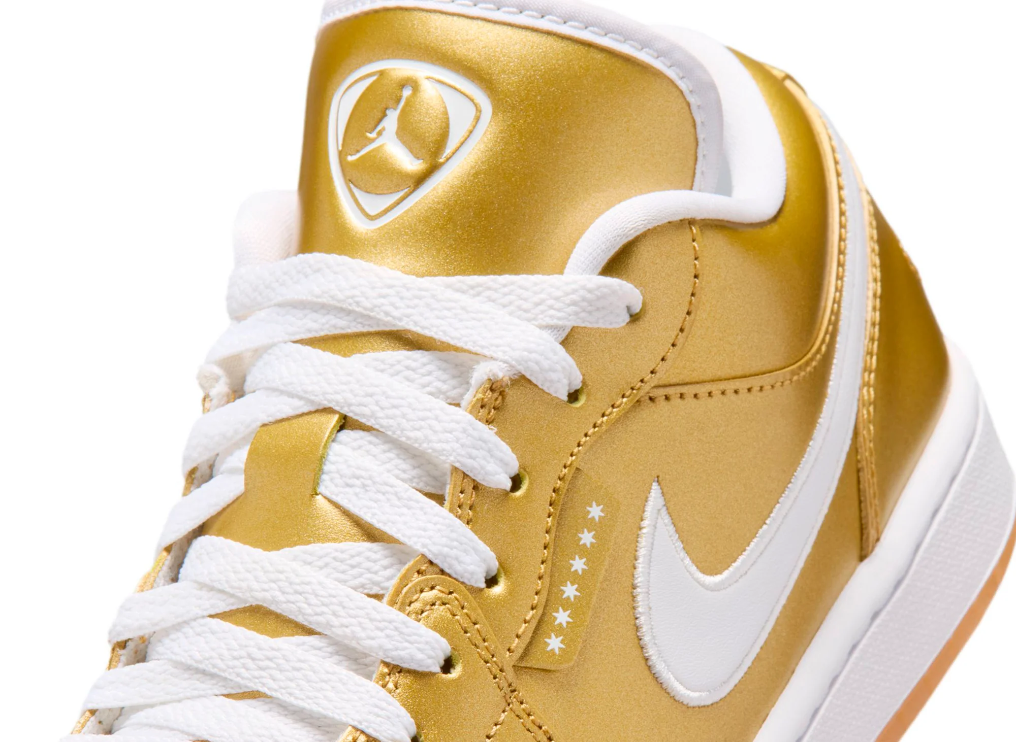 Women's Air Jordan 1 Low in Gold - Image 7