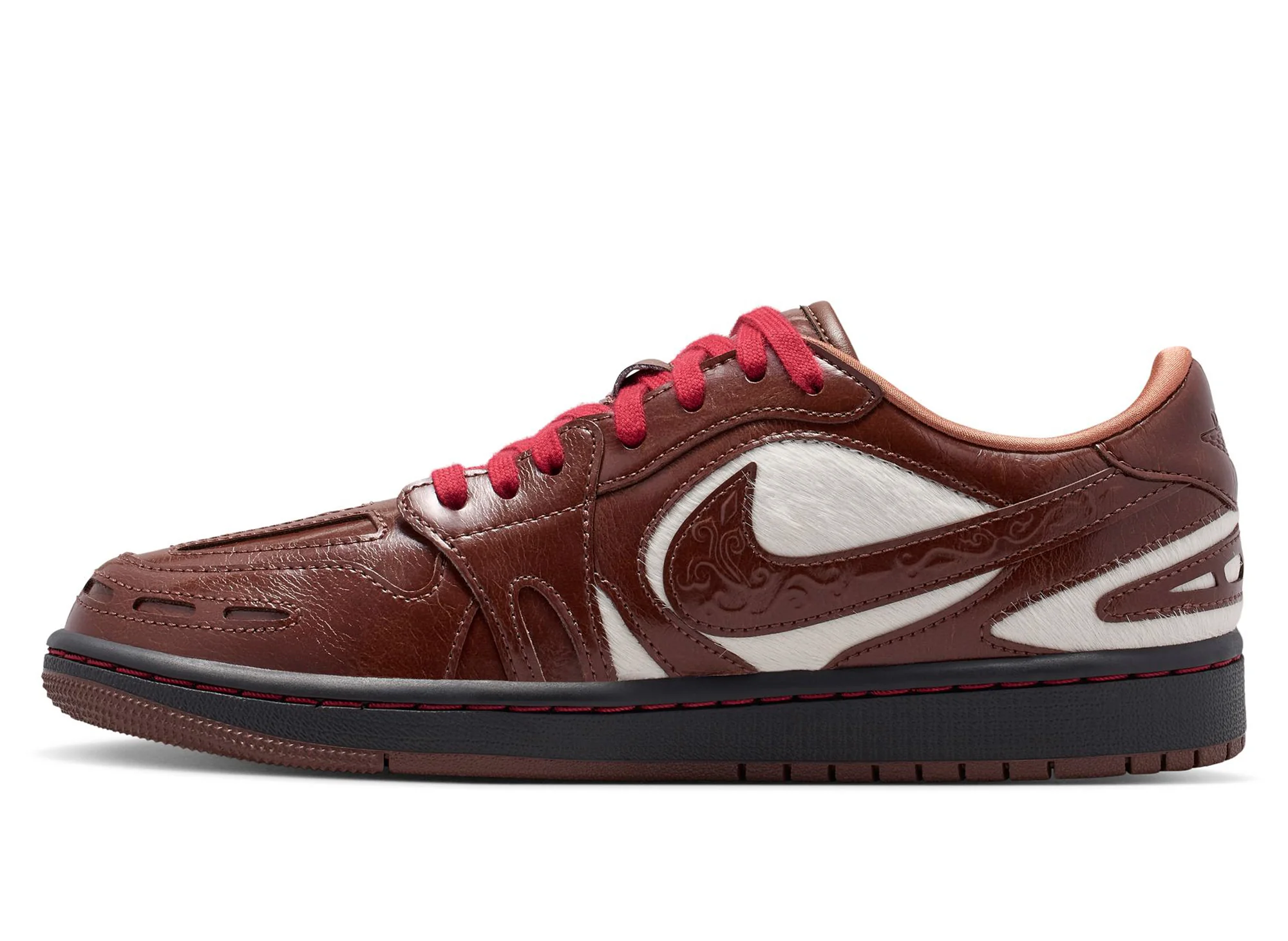 Women's Air Jordan 1 Low Lunar New Year "Method of Make" V3 in Light Chocolate - Image 3