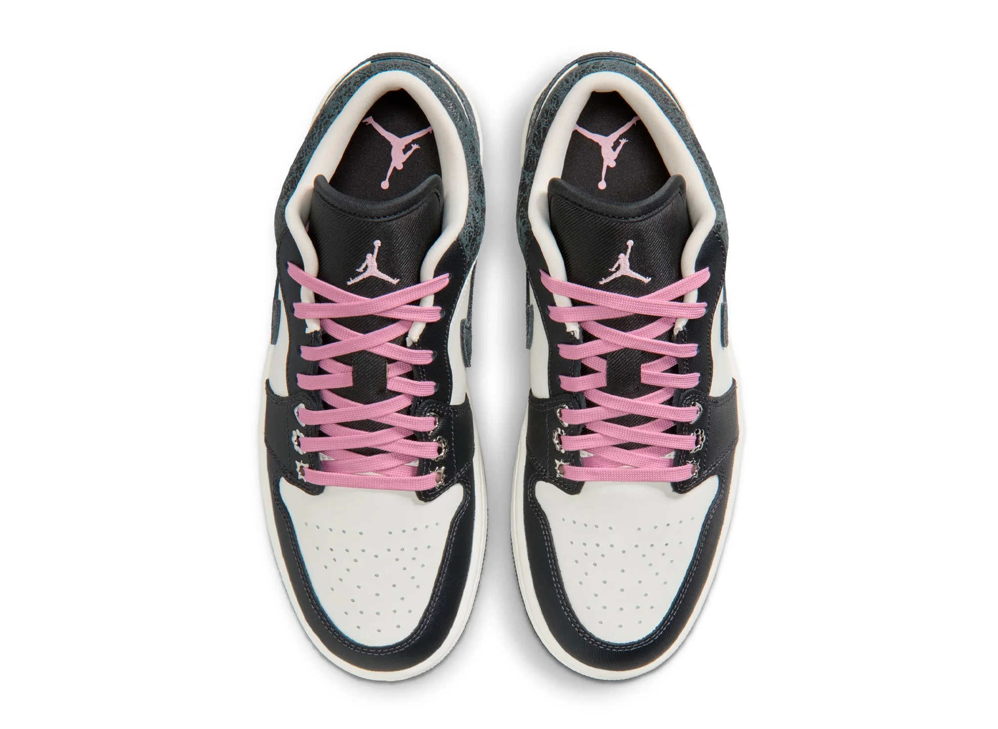 Women's Air Jordan 1 Low SE in Anthracite / Iced Carmine - Image 4