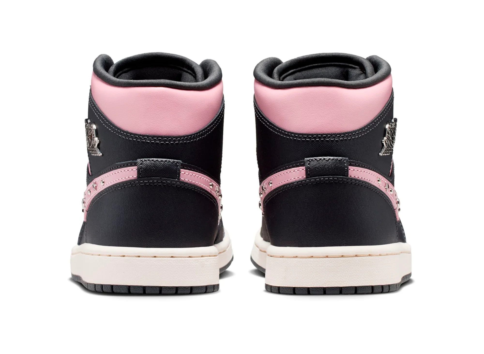 Women's Air Jordan 1 Mid SE in Anthracite / Metallic Silver - Image 2