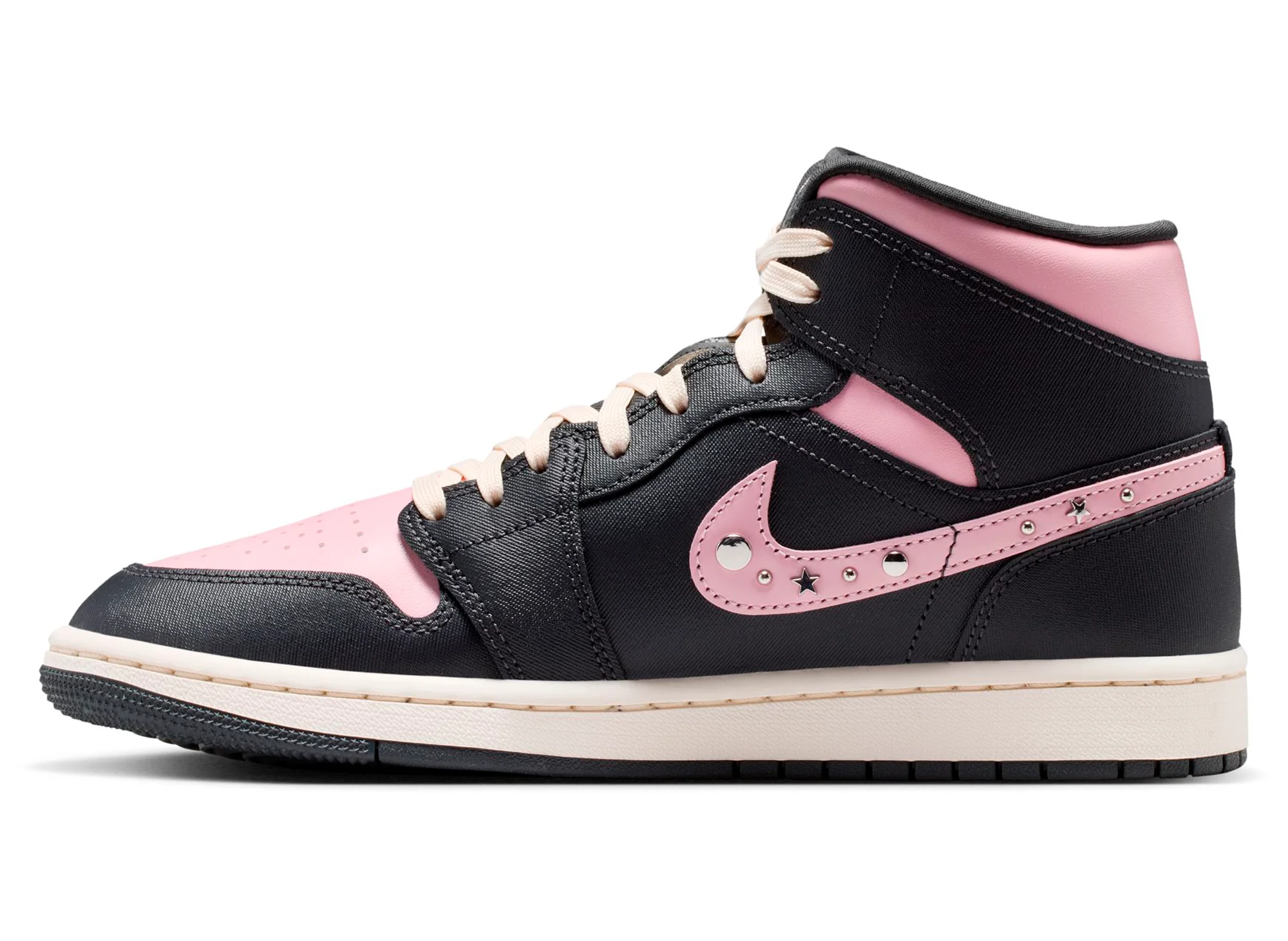 Women's Air Jordan 1 Mid SE in Anthracite / Metallic Silver - Image 3
