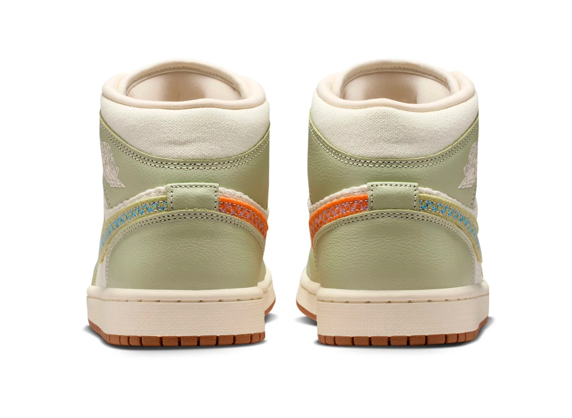 Women's Air Jordan 1 Mid SE in Olive Aura - Image 4