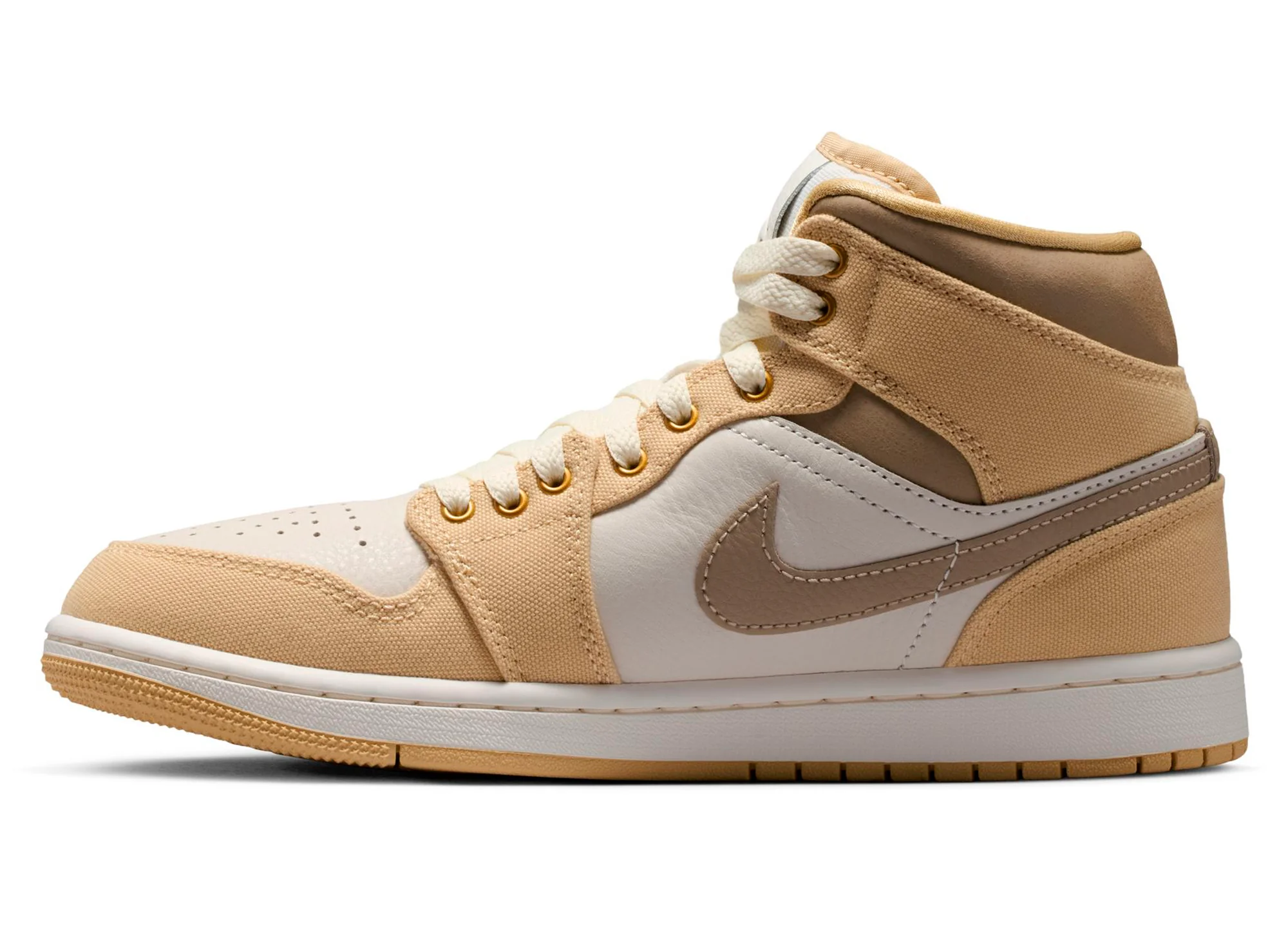 Women's Air Jordan 1 Mid SE in Sesame / Khaki - Image 3