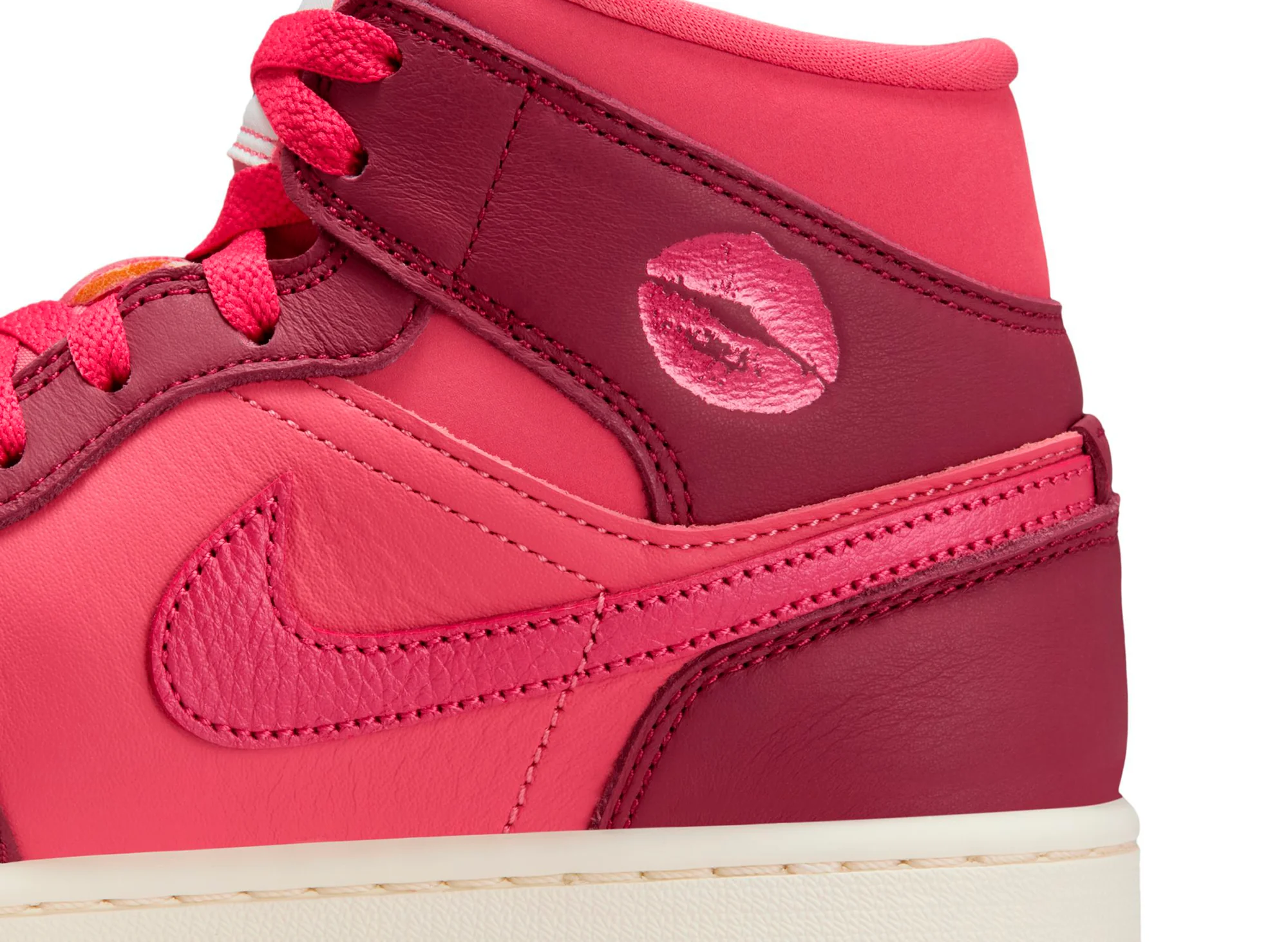 Women's Air Jordan 1 Mid SE in Team Red - Image 6
