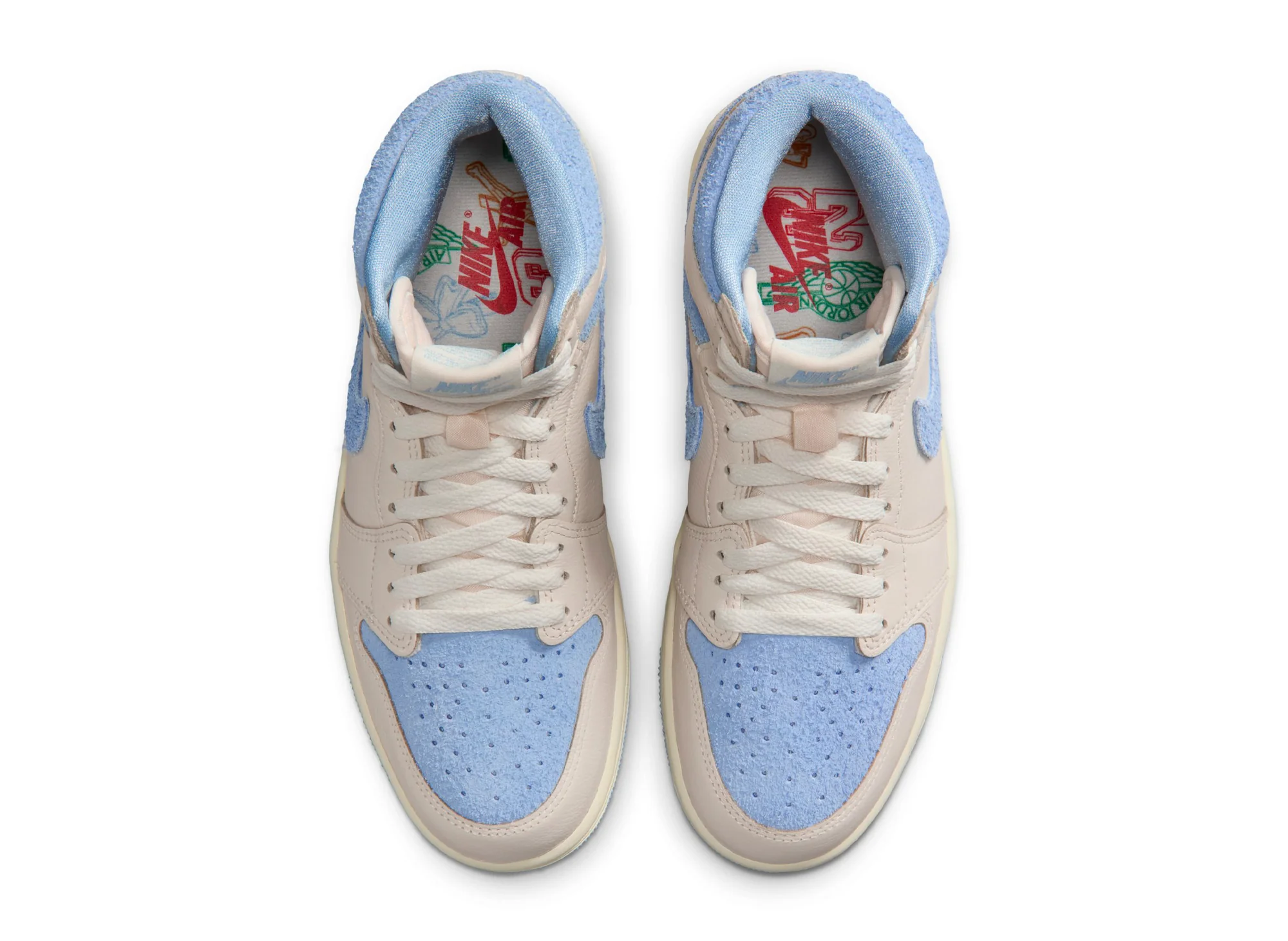 Women's Air Jordan 1 Retro Hi OG in Pale Ivory / Psychic Blue - Image 4