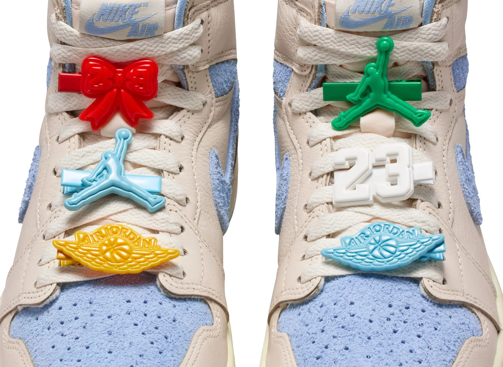 Women's Air Jordan 1 Retro Hi OG in Pale Ivory / Psychic Blue - Image 6