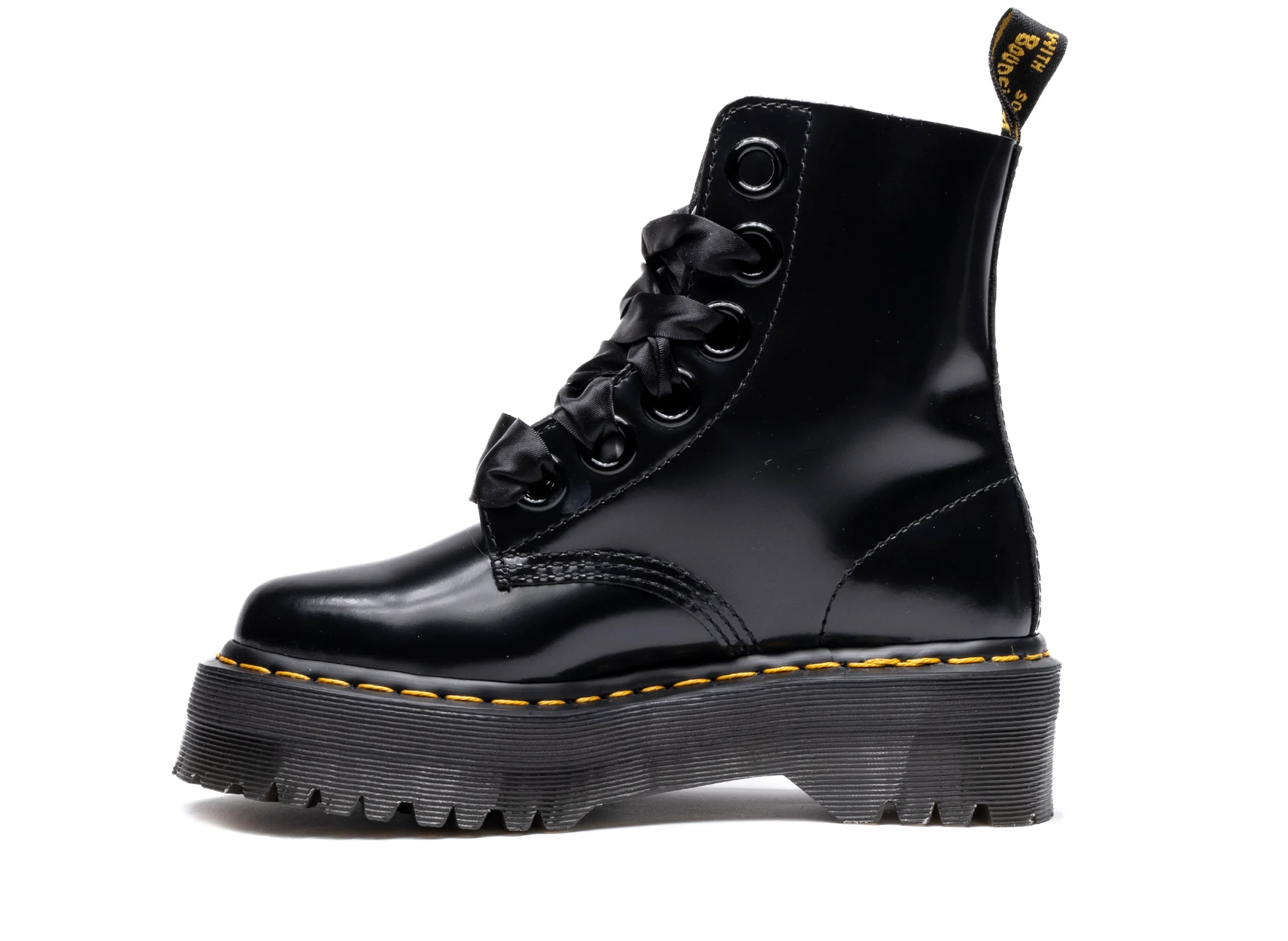 Women's Dr. Martens Molly Leather Platform Boots - Image 3
